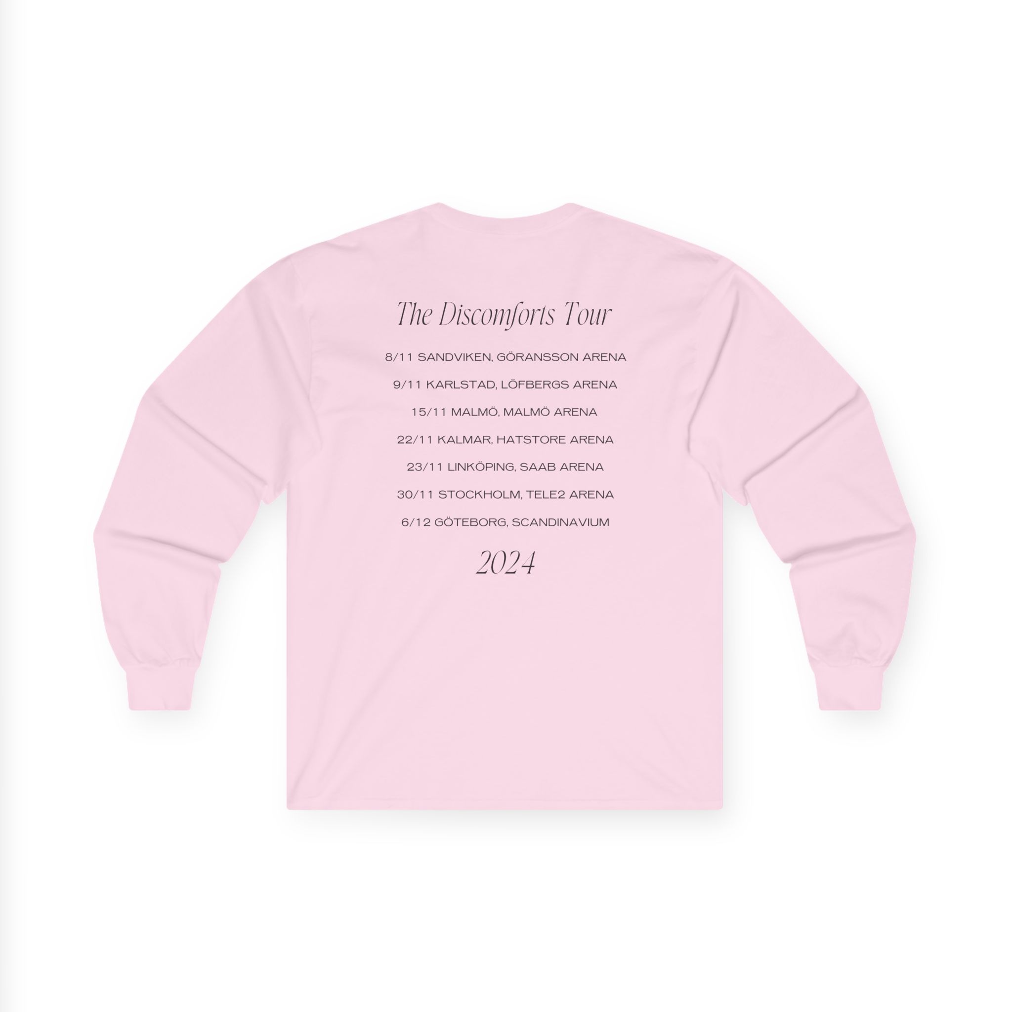 Albin Lee Meldau Discomforts Tour Unisex Ultra Cotton Long Sleeve Tee