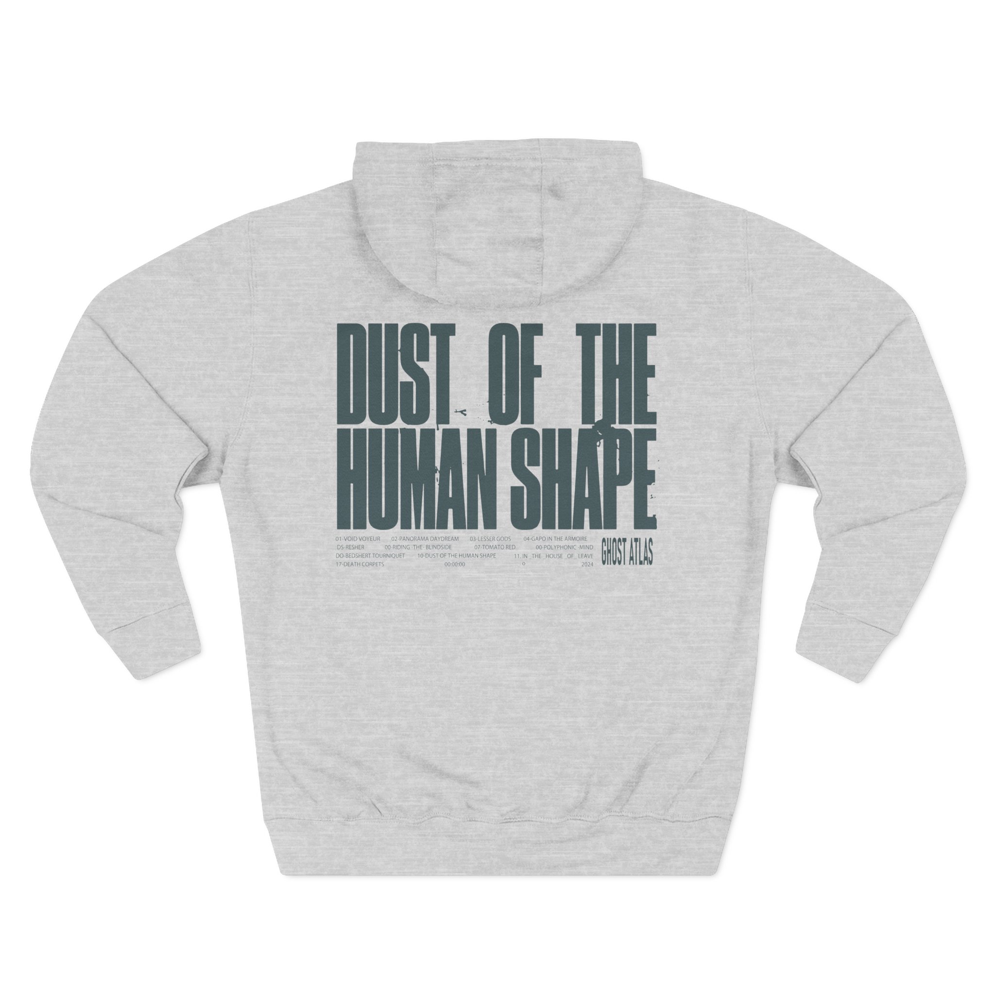 Ghost Atlas Dust of the Human Shape Three-Panel Fleece Hoodie