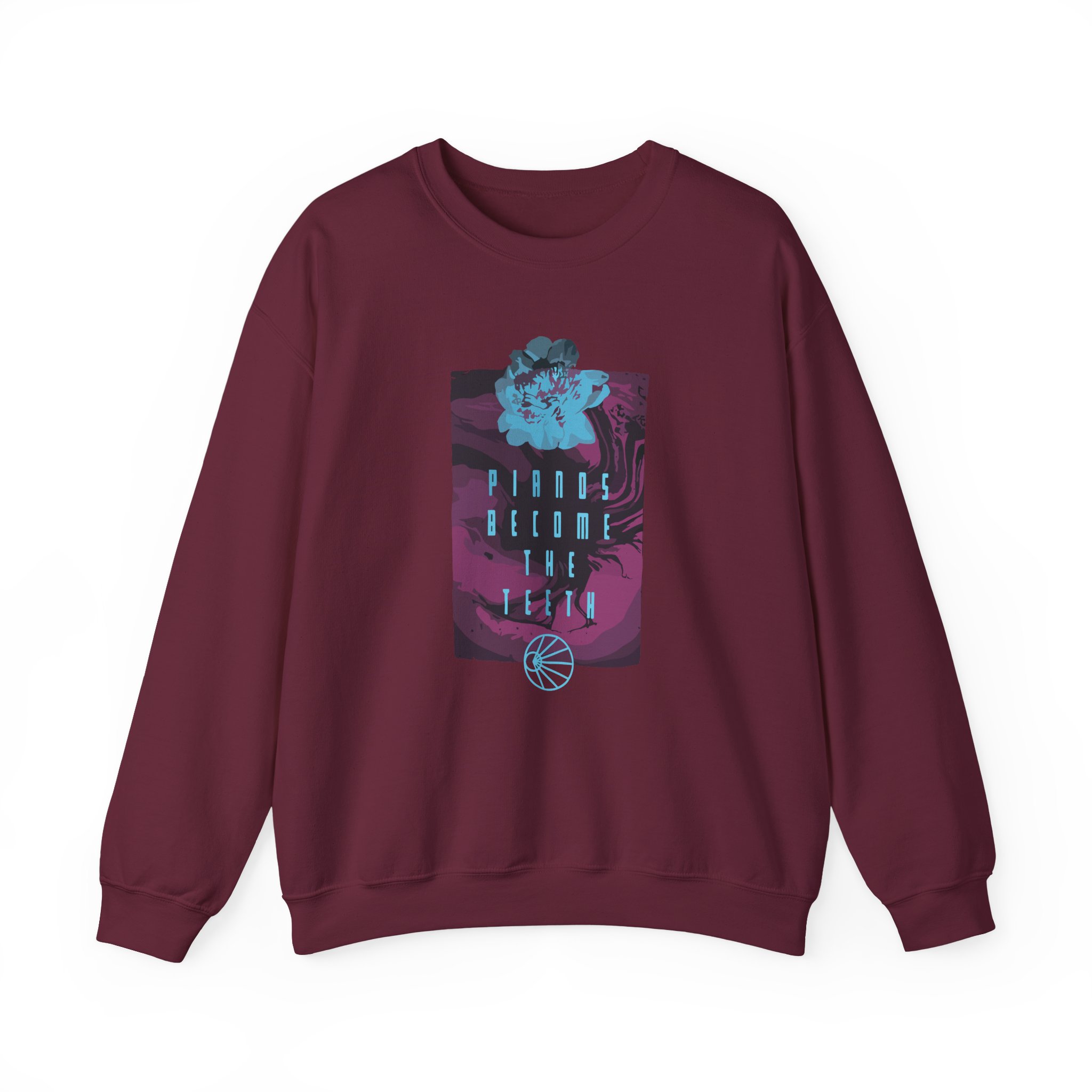 Pianos Become the Teeth Abstract Flowers Unisex Heavy Blendâ„¢ Crewneck Sweatshirt
