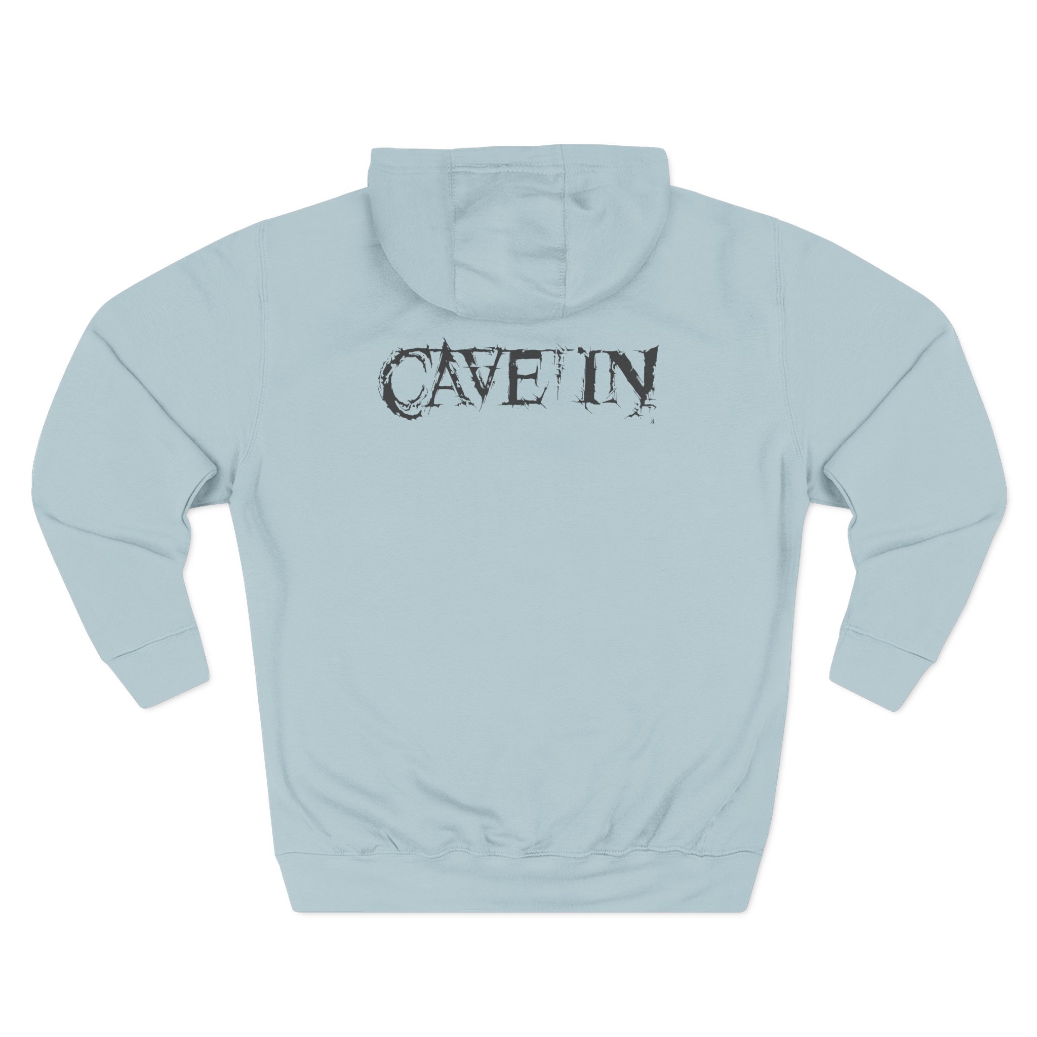 Cave in Satellite: Blackened Three-Panel Fleece Hoodie