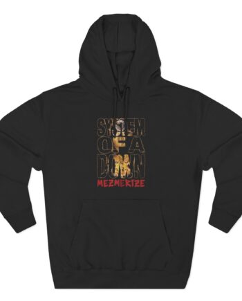 System of a Down Mezmerize Stacked Logo Three-Panel Fleece Hoodie