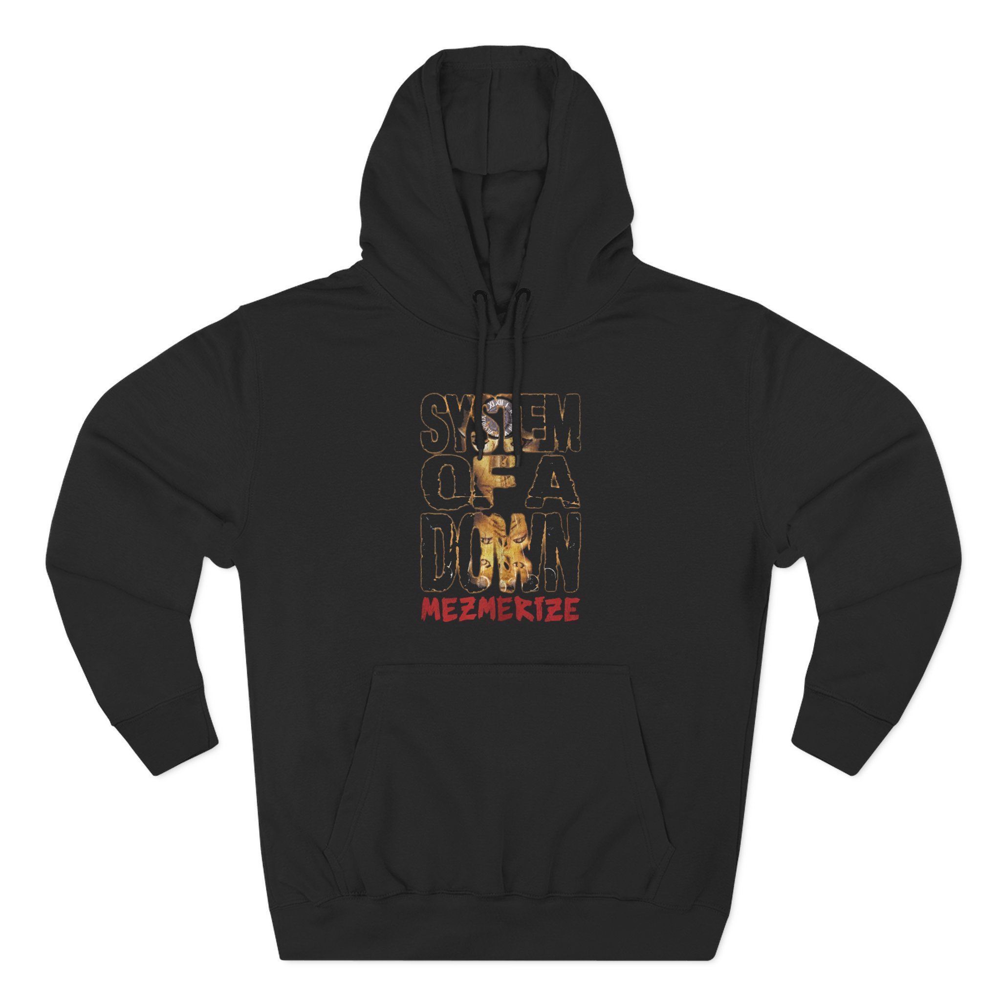 System of a Down Mezmerize Stacked Logo Three-Panel Fleece Hoodie