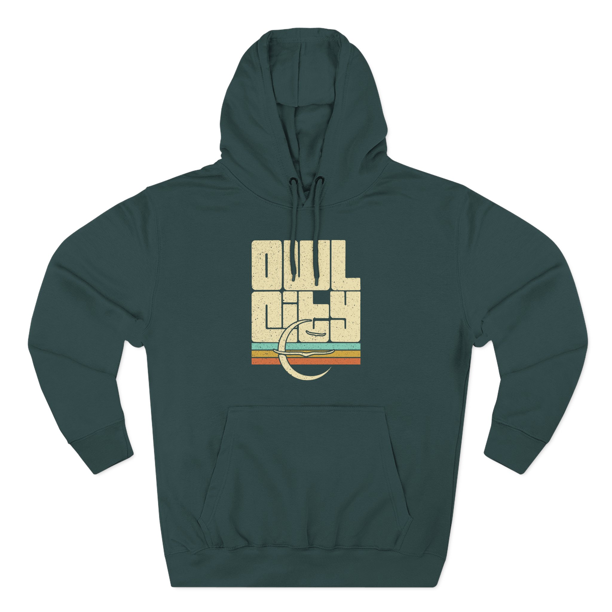Owl City Emblem Vintage Three-Panel Fleece Hoodie