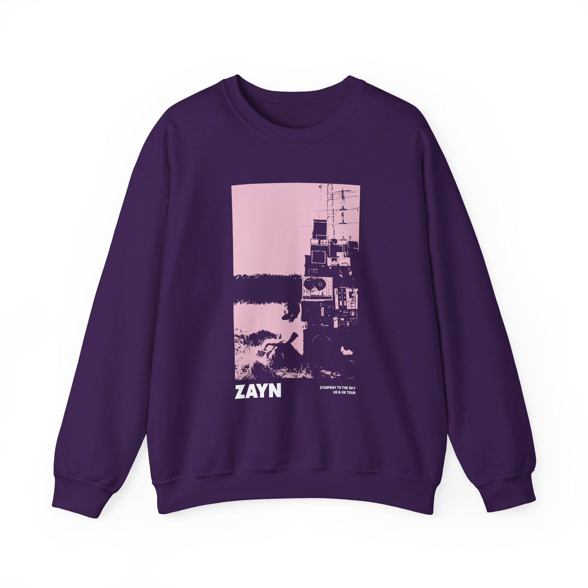 Zayn Malik Antenna Itin Faded Unisex Heavy Blendâ„¢ Crewneck Sweatshirt