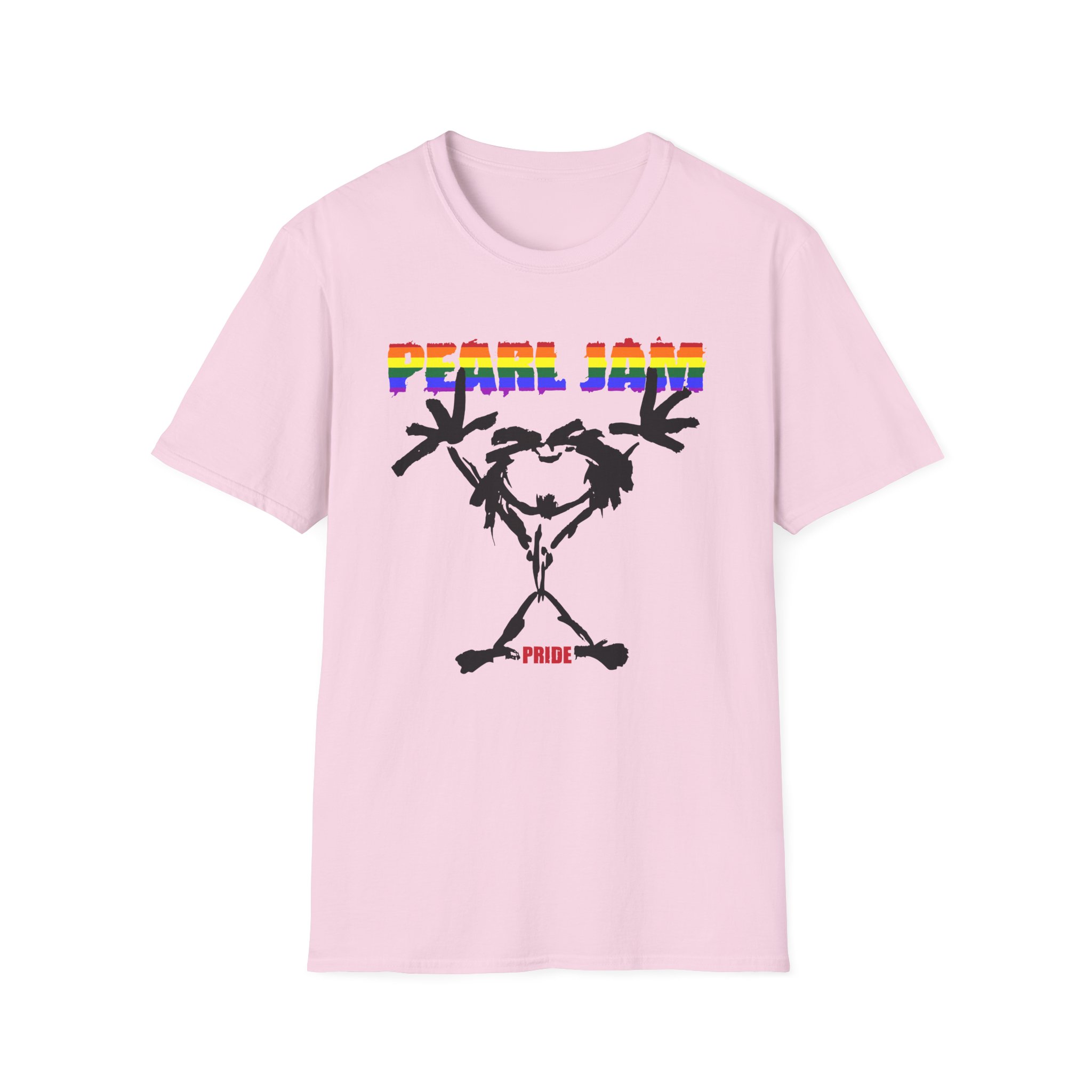 Pearl Jam Pride Stickman Unisex Softstyle T-Shirt