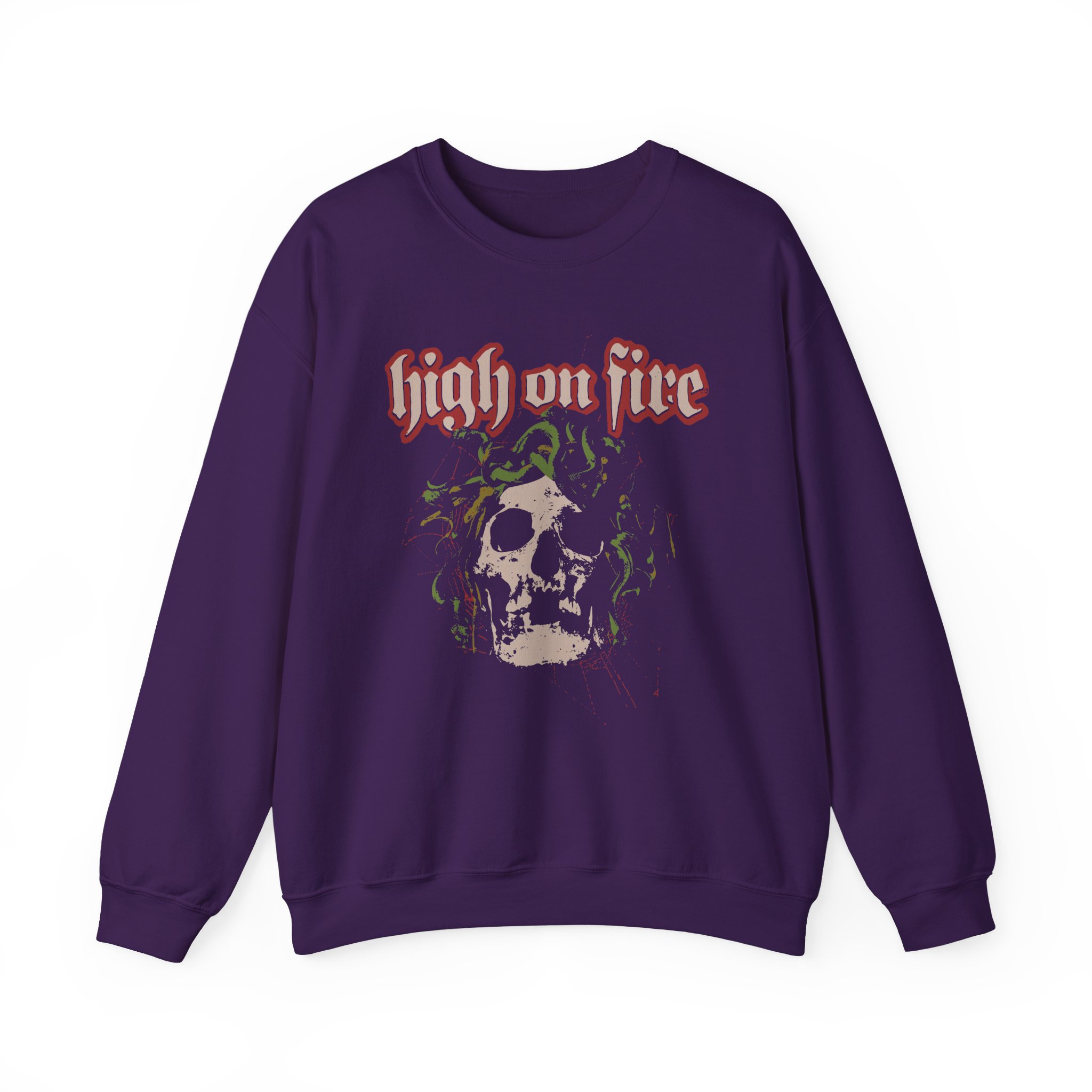 High on Fire Medusa Unisex Heavy Blendâ„¢ Crewneck Sweatshirt
