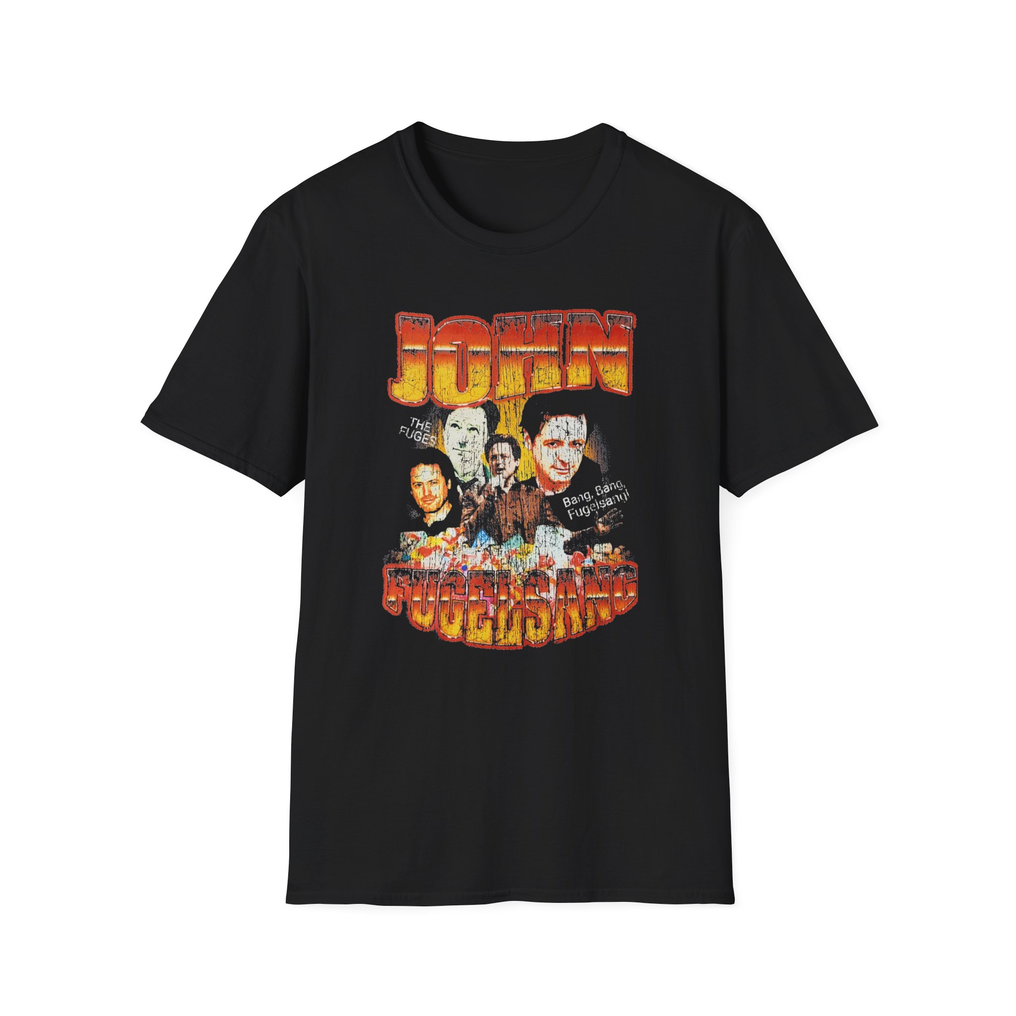John Fugelsang From Sirius Xm the Bonfire Distressed Unisex Softstyle T-Shirt
