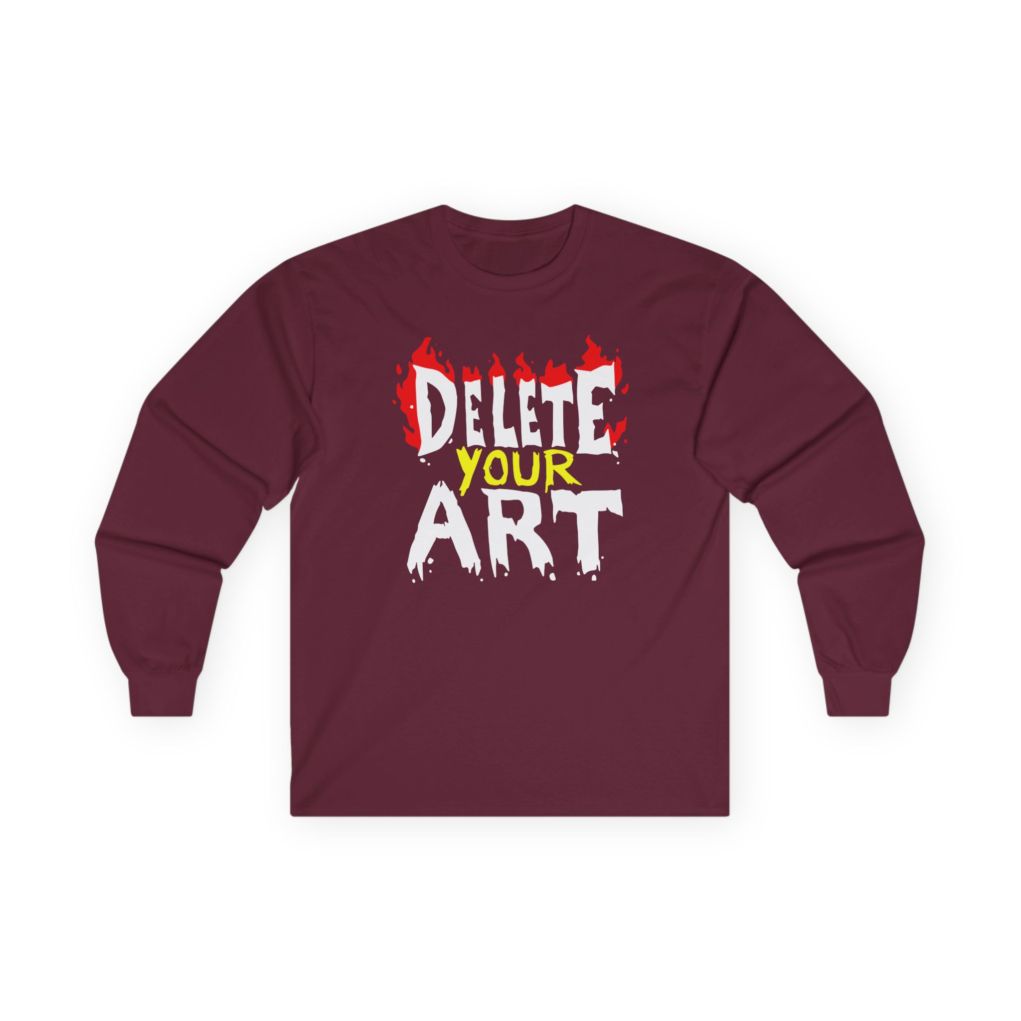Drawfee Delete Your Art Unisex Ultra Cotton Long Sleeve Tee