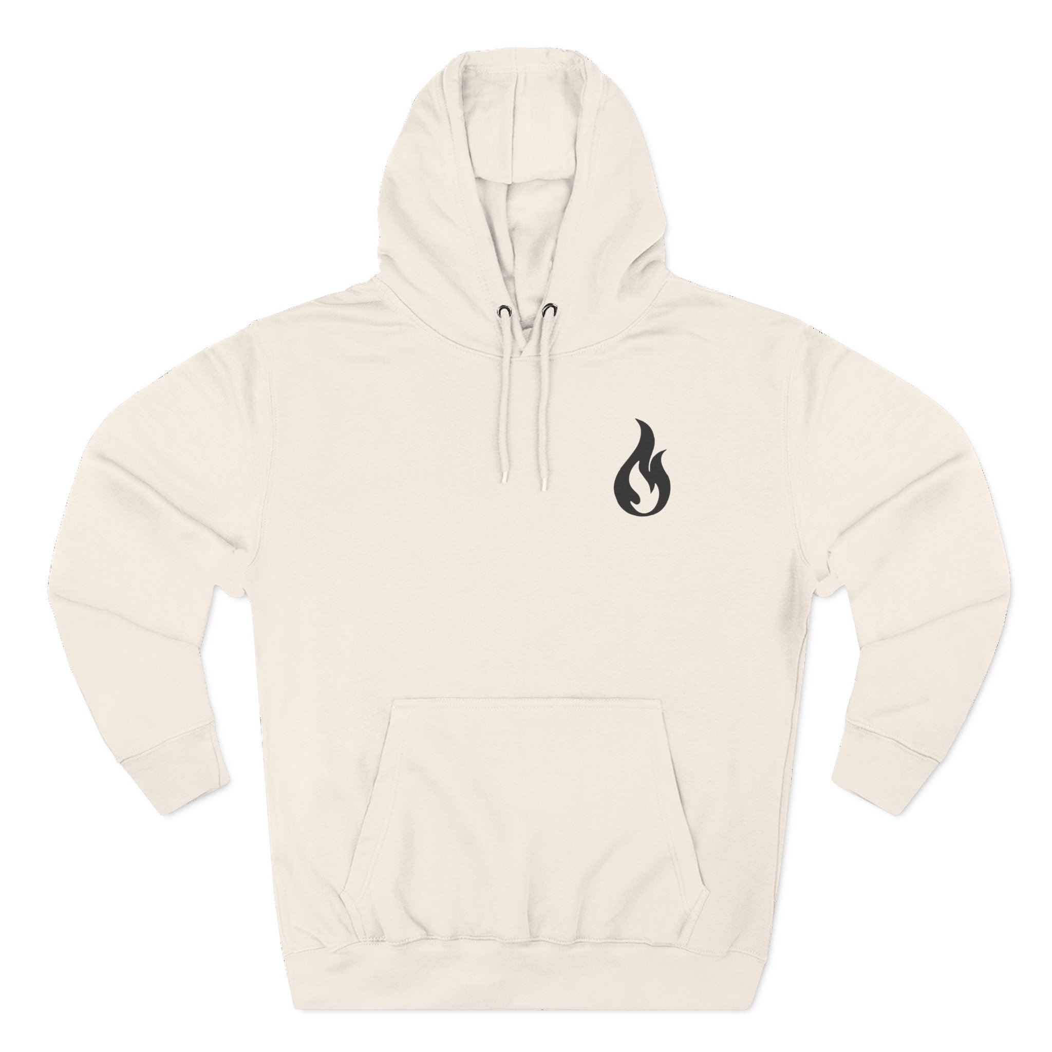 Like Moths to Flames Three-Panel Fleece Hoodie