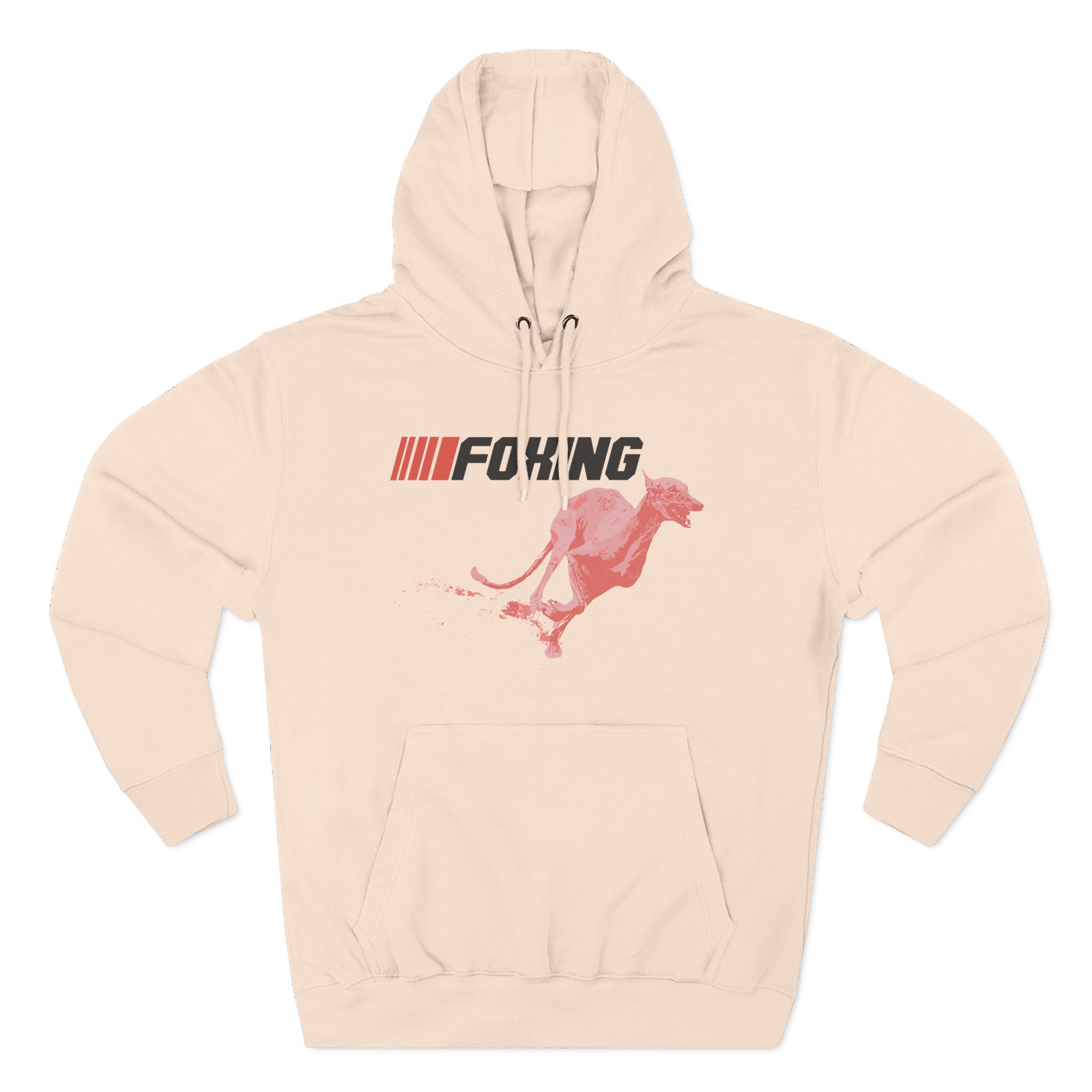 Foxing Greyhound Three-Panel Fleece Hoodie