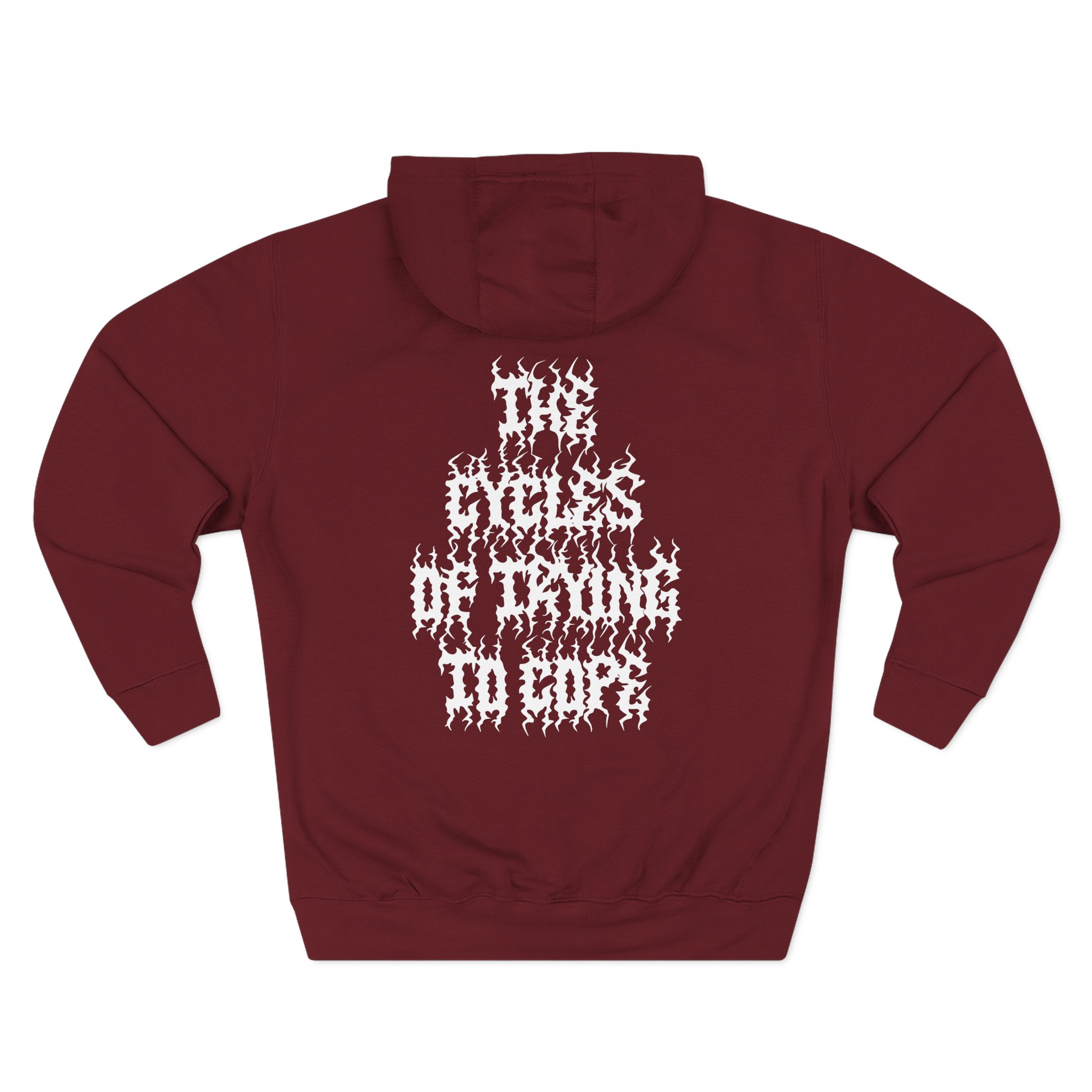 Like Moths to Flames Cycles Three-Panel Fleece Hoodie