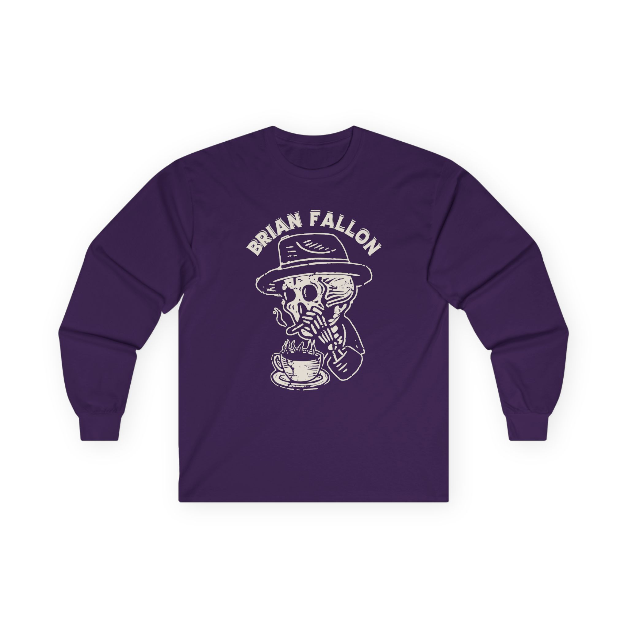 Brian Fallon Smoking Skeleton Unisex Ultra Cotton Long Sleeve Tee
