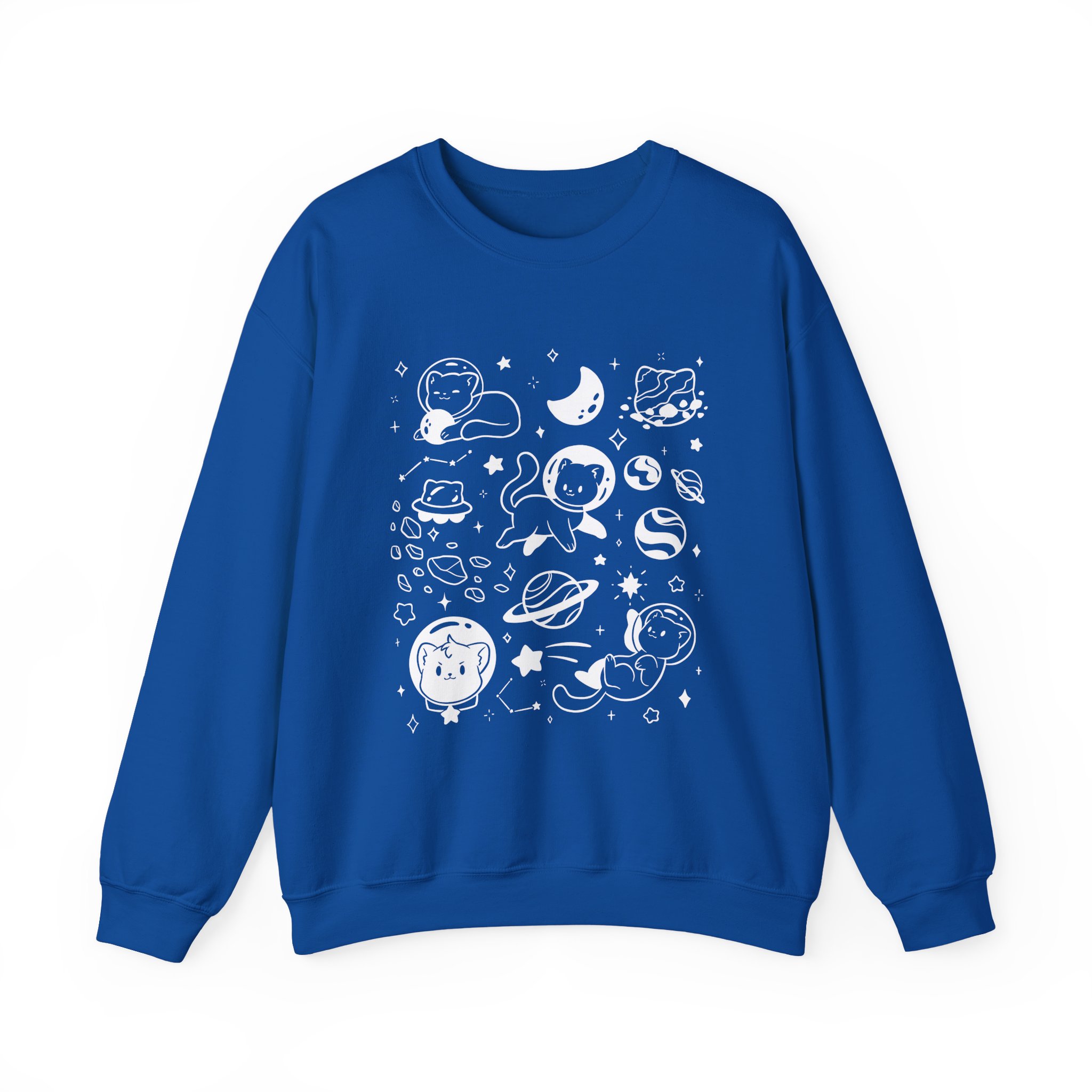 Shubble Space Cats Unisex Heavy Blendâ„¢ Crewneck Sweatshirt