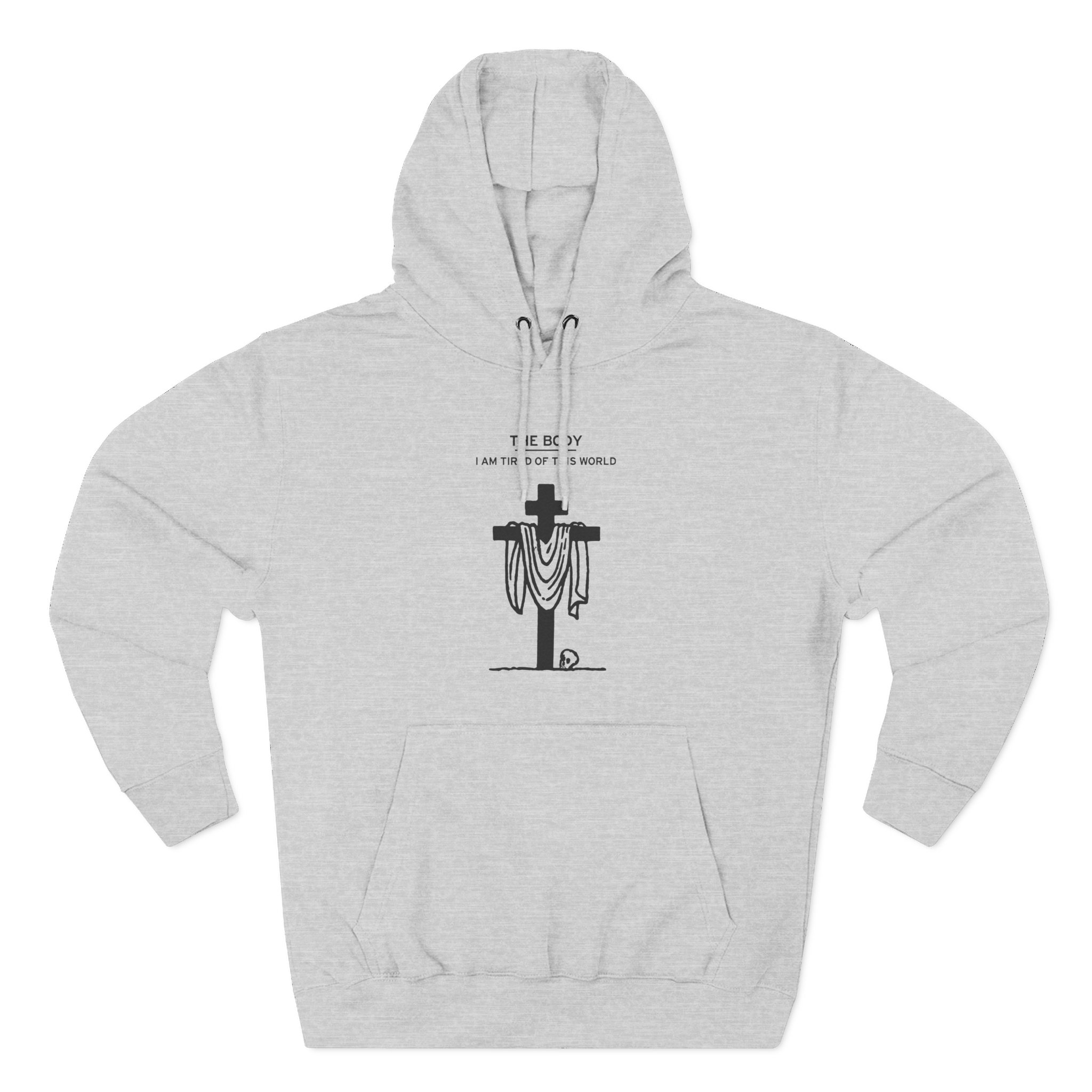 The Body Cloth Cross Three-Panel Fleece Hoodie