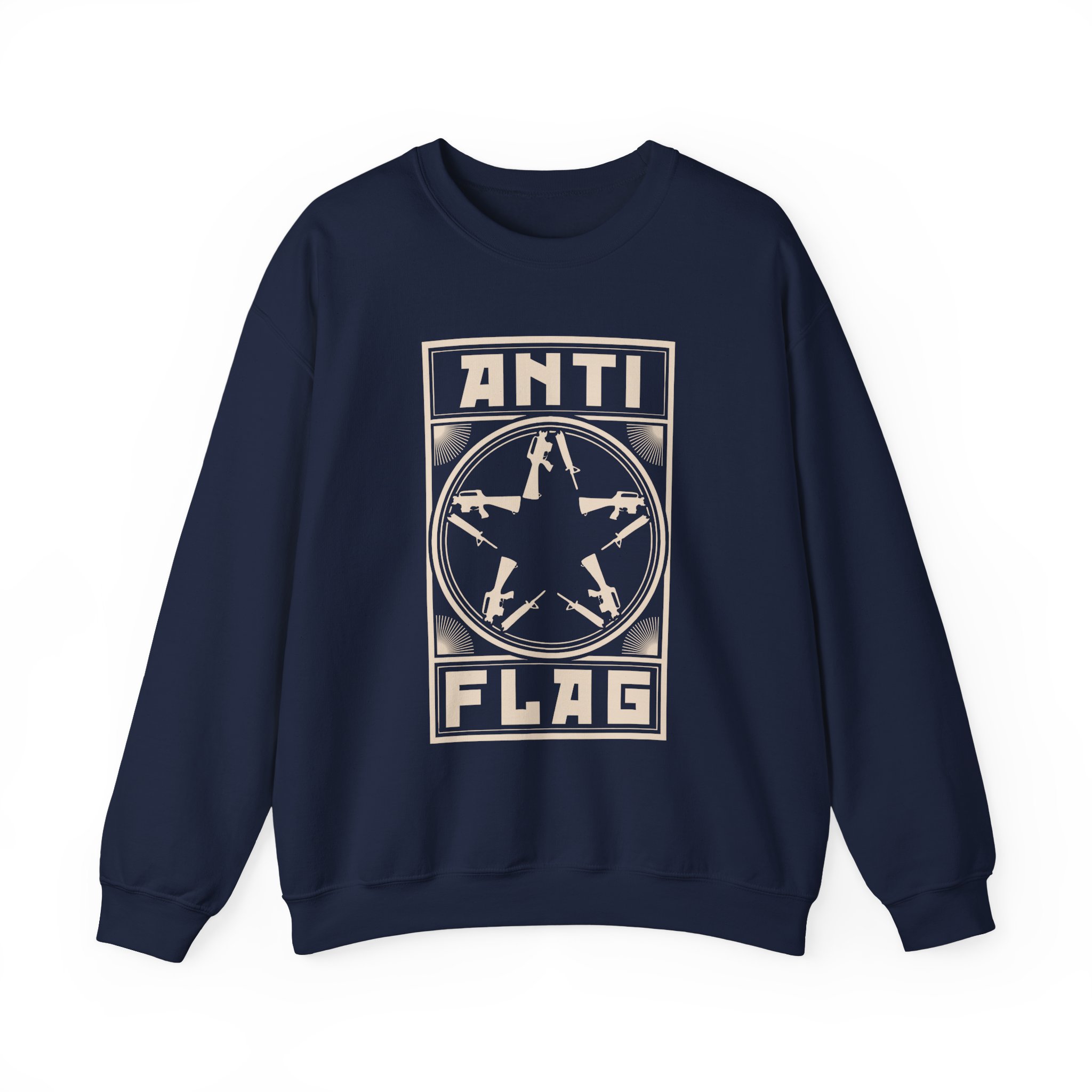 Anti Flag Comrade Gunstar Unisex Heavy Blendâ„¢ Crewneck Sweatshirt