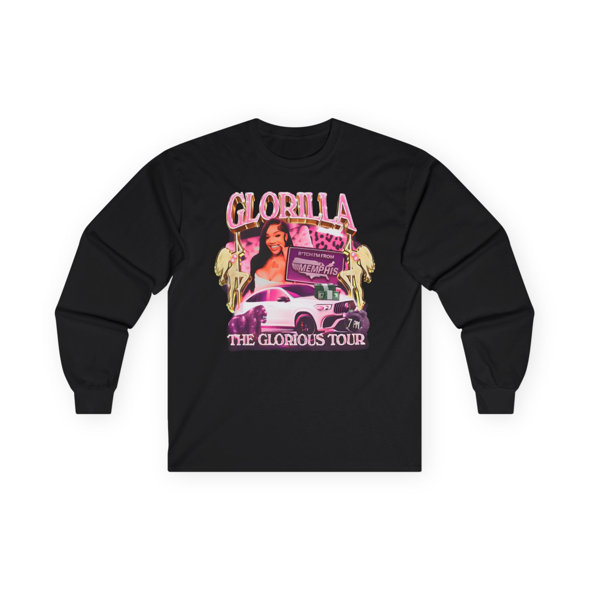 Glorilla Glorious Tour From Memphis Unisex Ultra Cotton Long Sleeve Tee