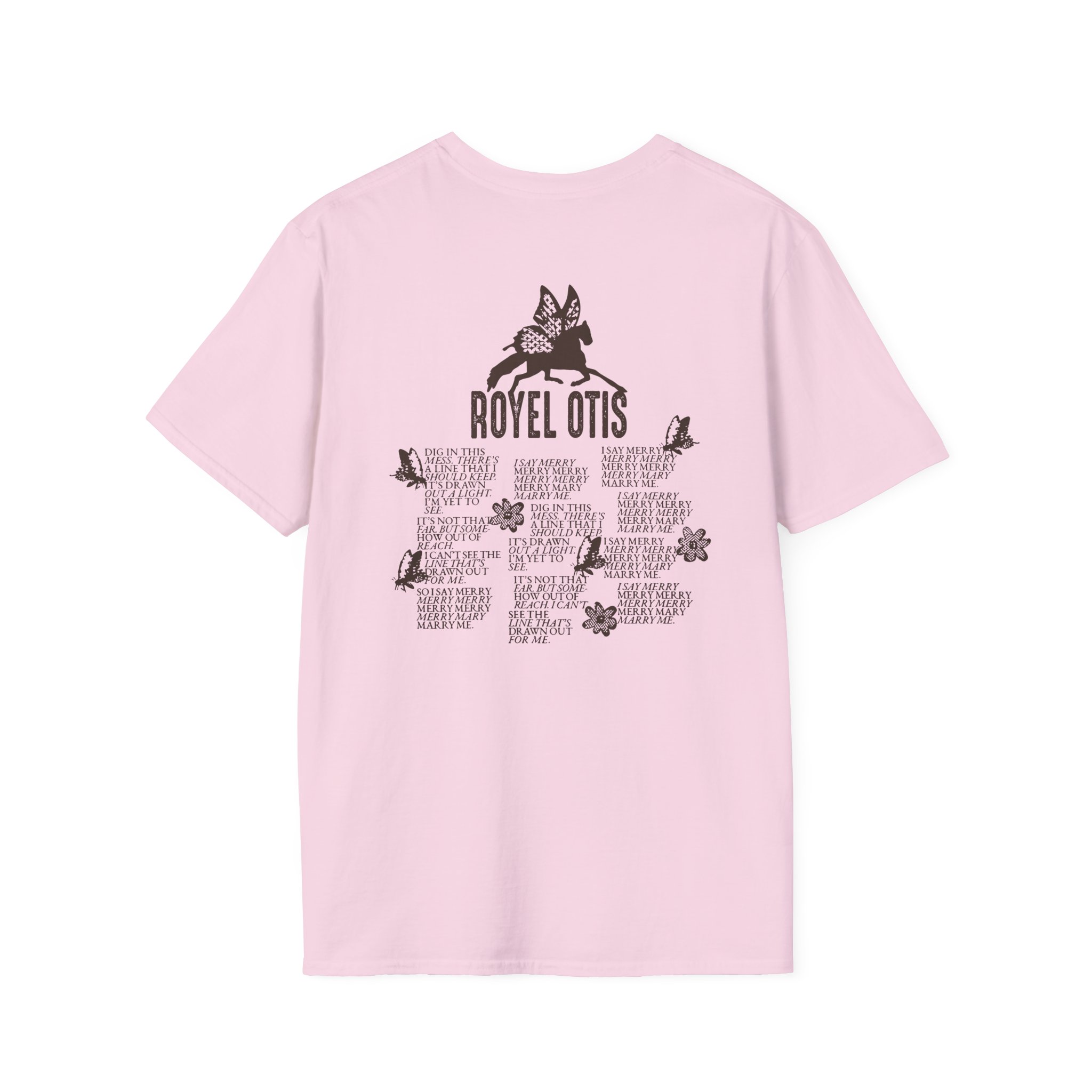 Royel Otis Mary Marry Me Faded Powder Unisex Softstyle T-Shirt