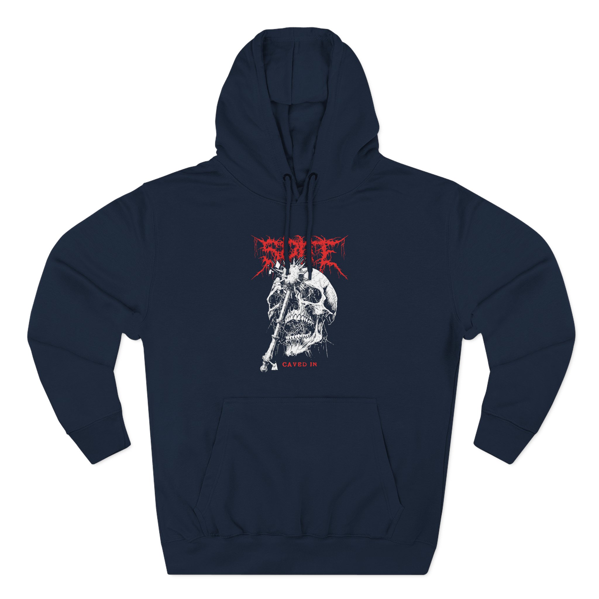 Spite Caved in Three-Panel Fleece Hoodie
