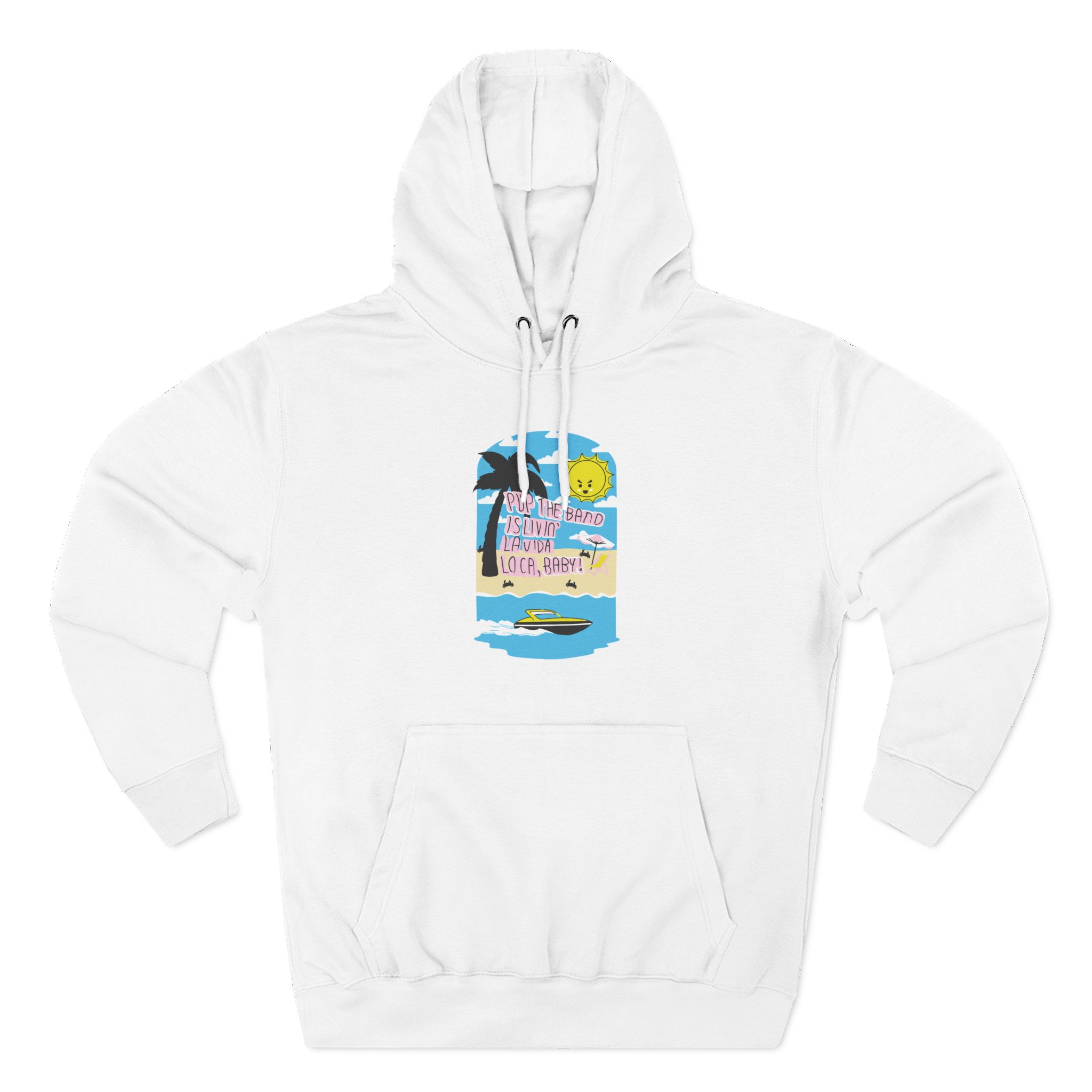 Pup La Vida Loca Three-Panel Fleece Hoodie