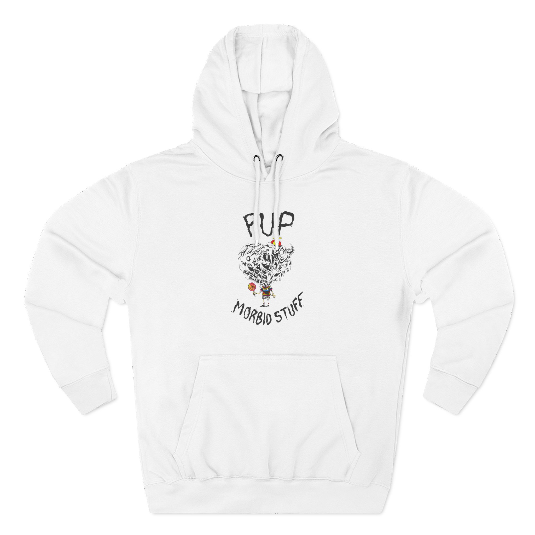 Pup Morbid Stuff Lollipop Three-Panel Fleece Hoodie