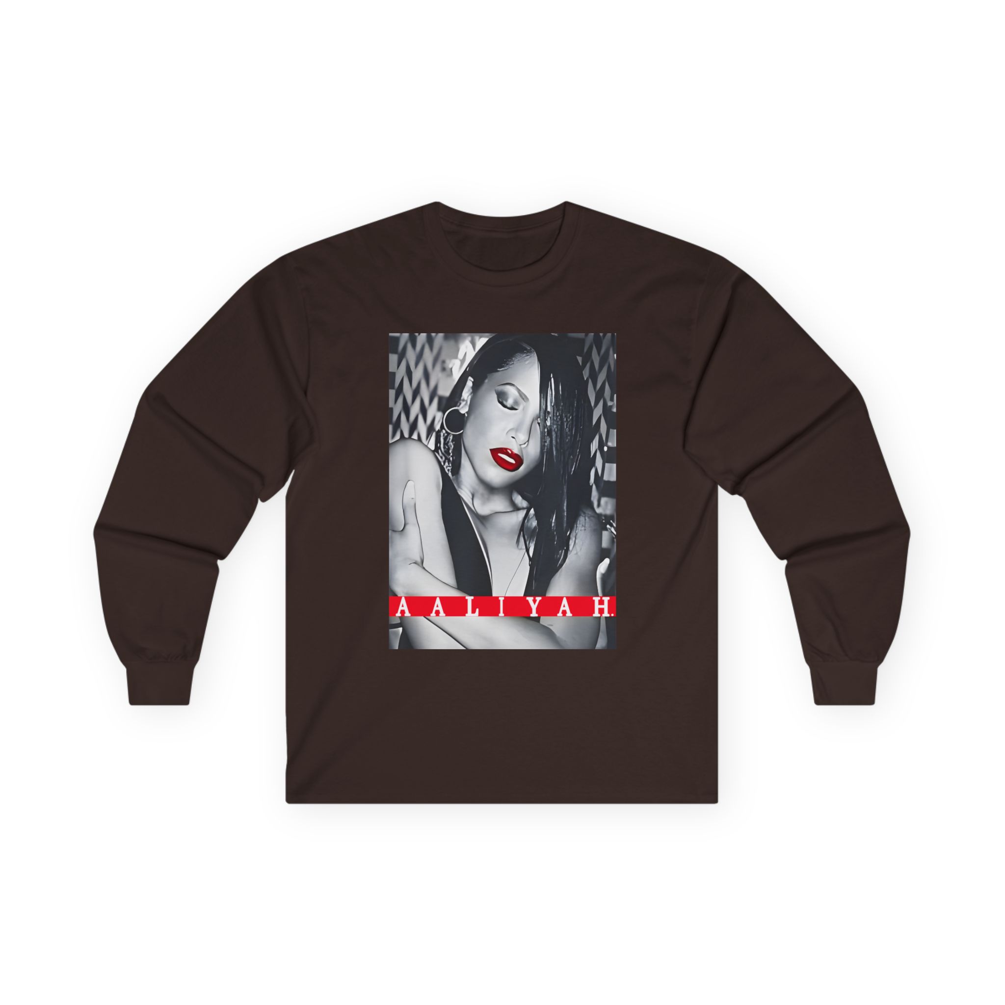Aaliyah Red Lips Unisex Ultra Cotton Long Sleeve Tee