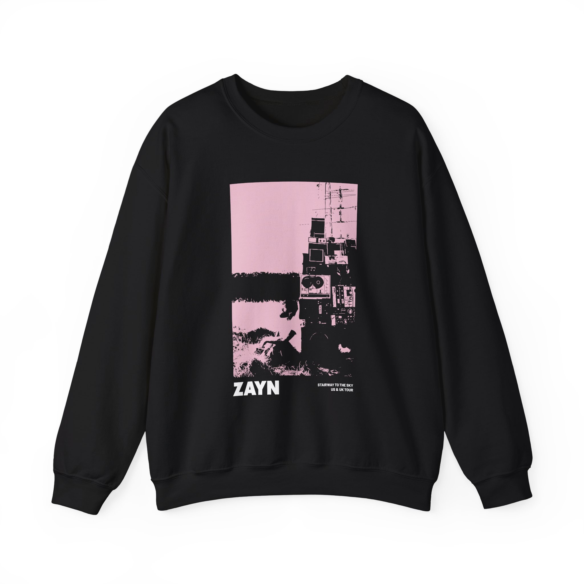 Zayn Malik Antenna Itin Faded Unisex Heavy Blendâ„¢ Crewneck Sweatshirt