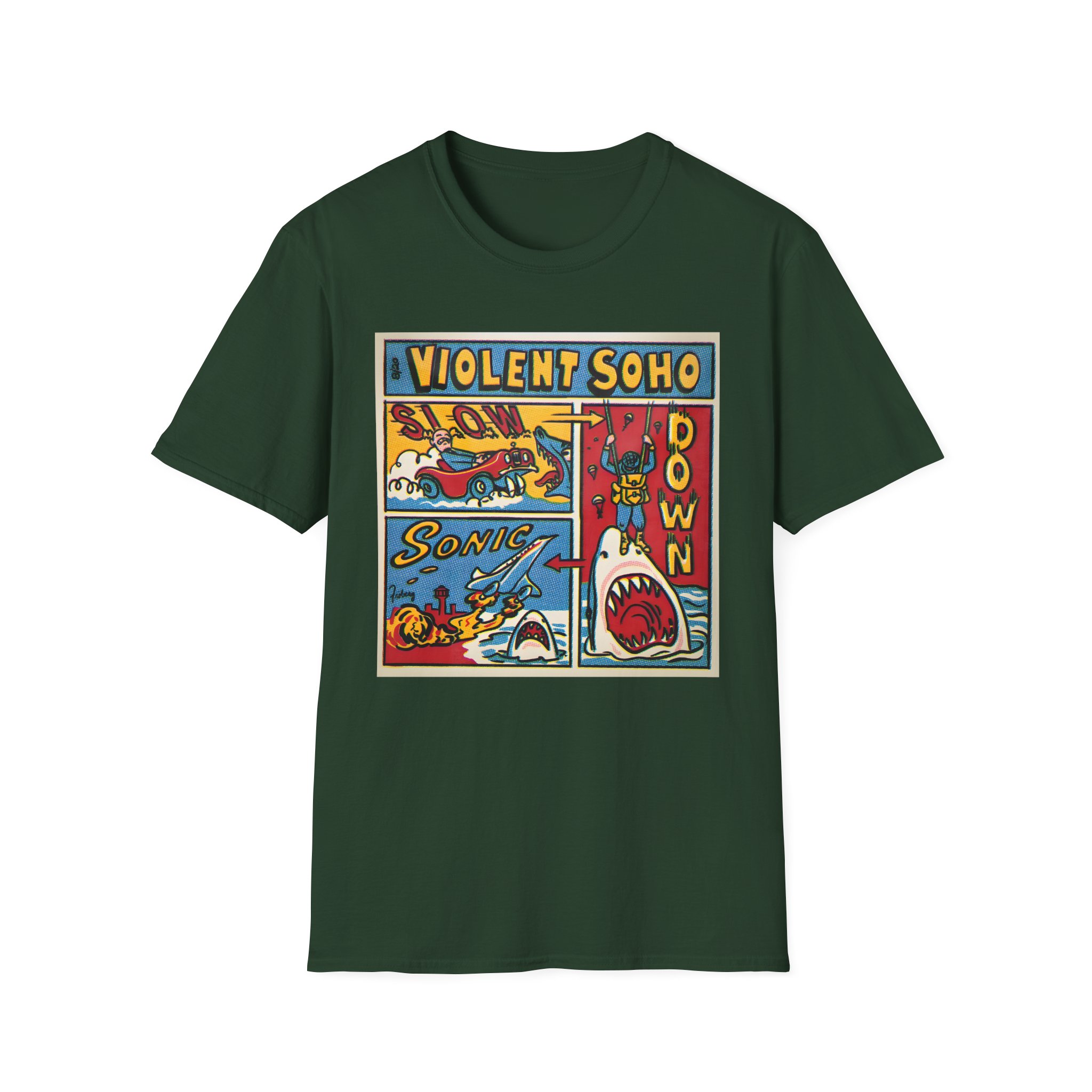 Violent Soho Slow Down Sonic Unisex Softstyle T-Shirt