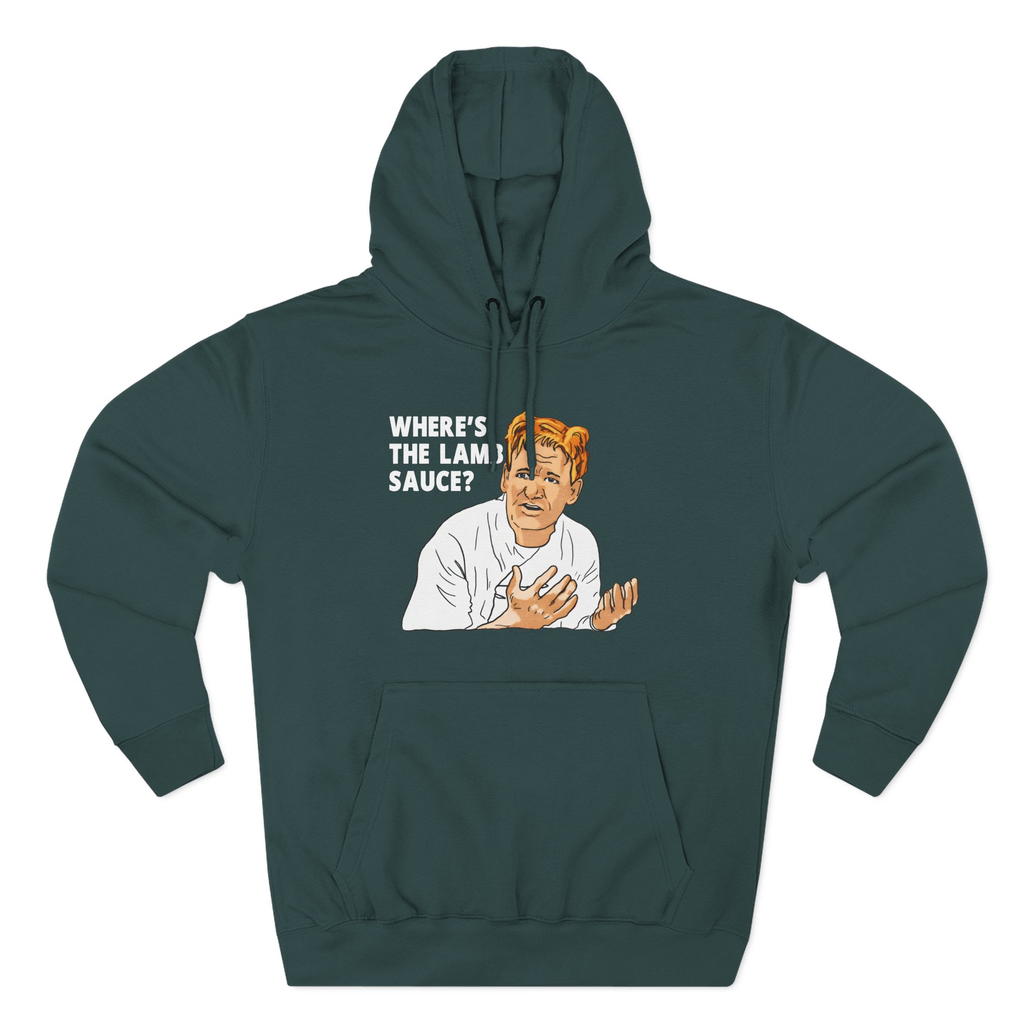 Gordon Ramsay Wheres the Lamb Sauce Three-Panel Fleece Hoodie