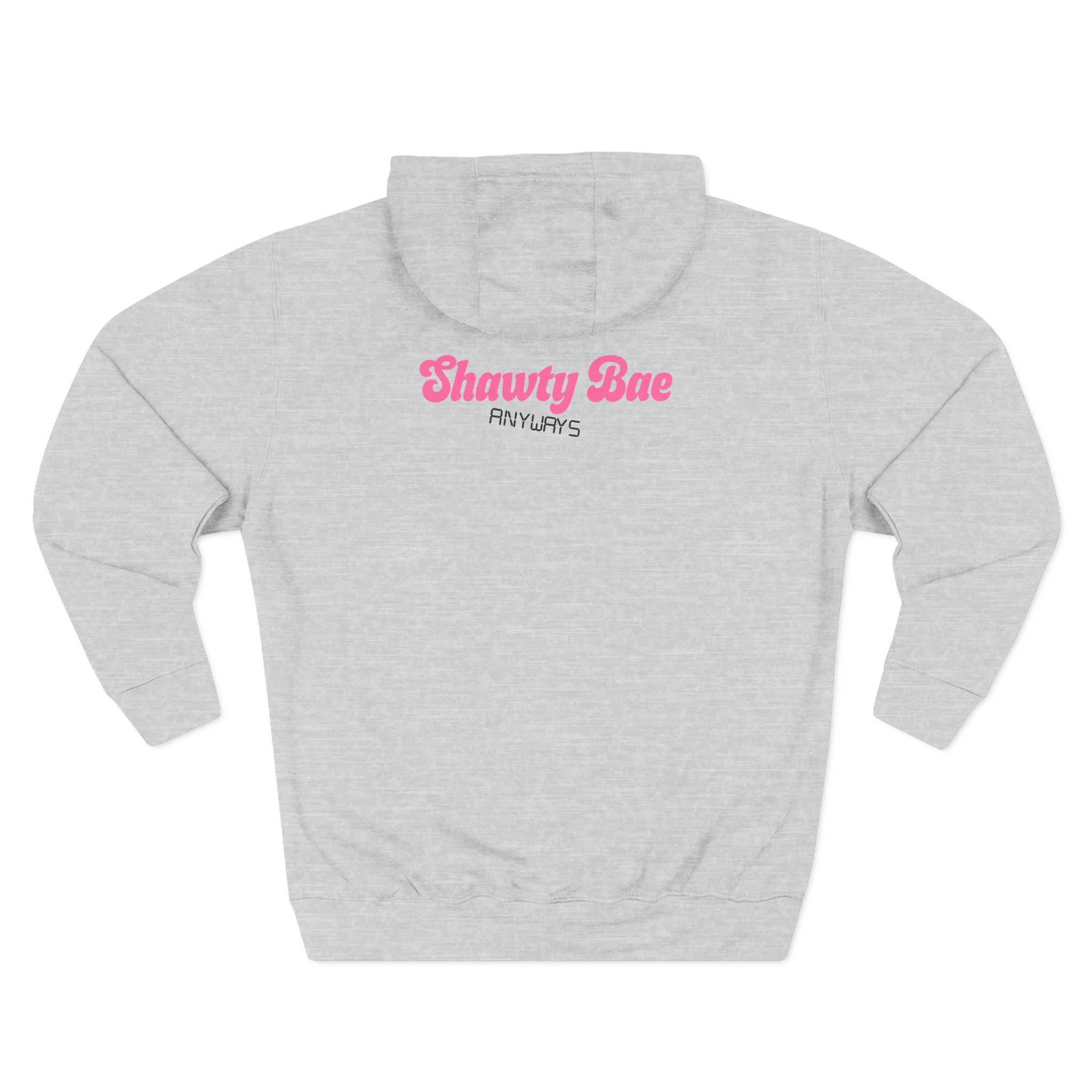 Shawty Bae Shawty Hotline Three-Panel Fleece Hoodie