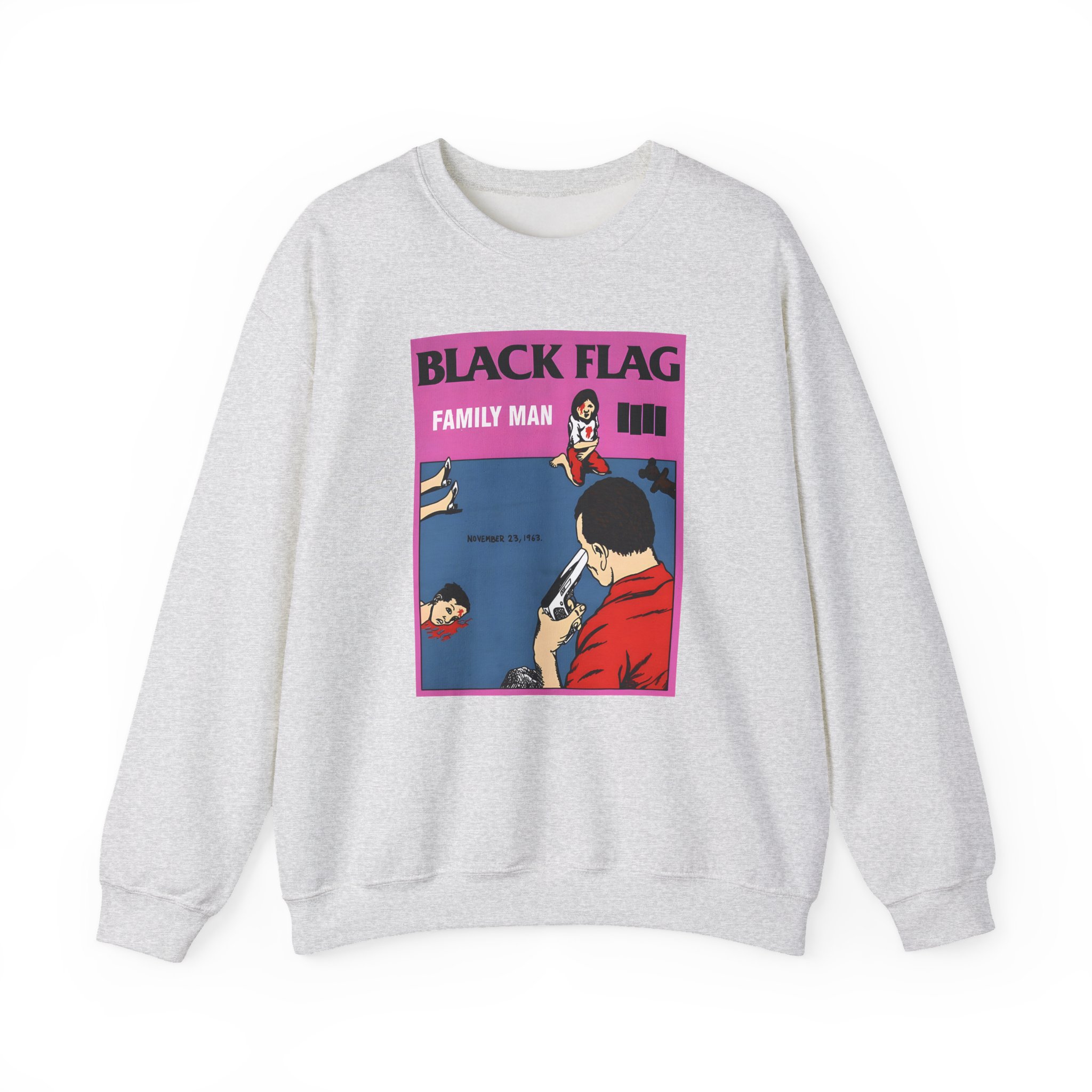 Black Flag Family Man Unisex Heavy Blendâ„¢ Crewneck Sweatshirt