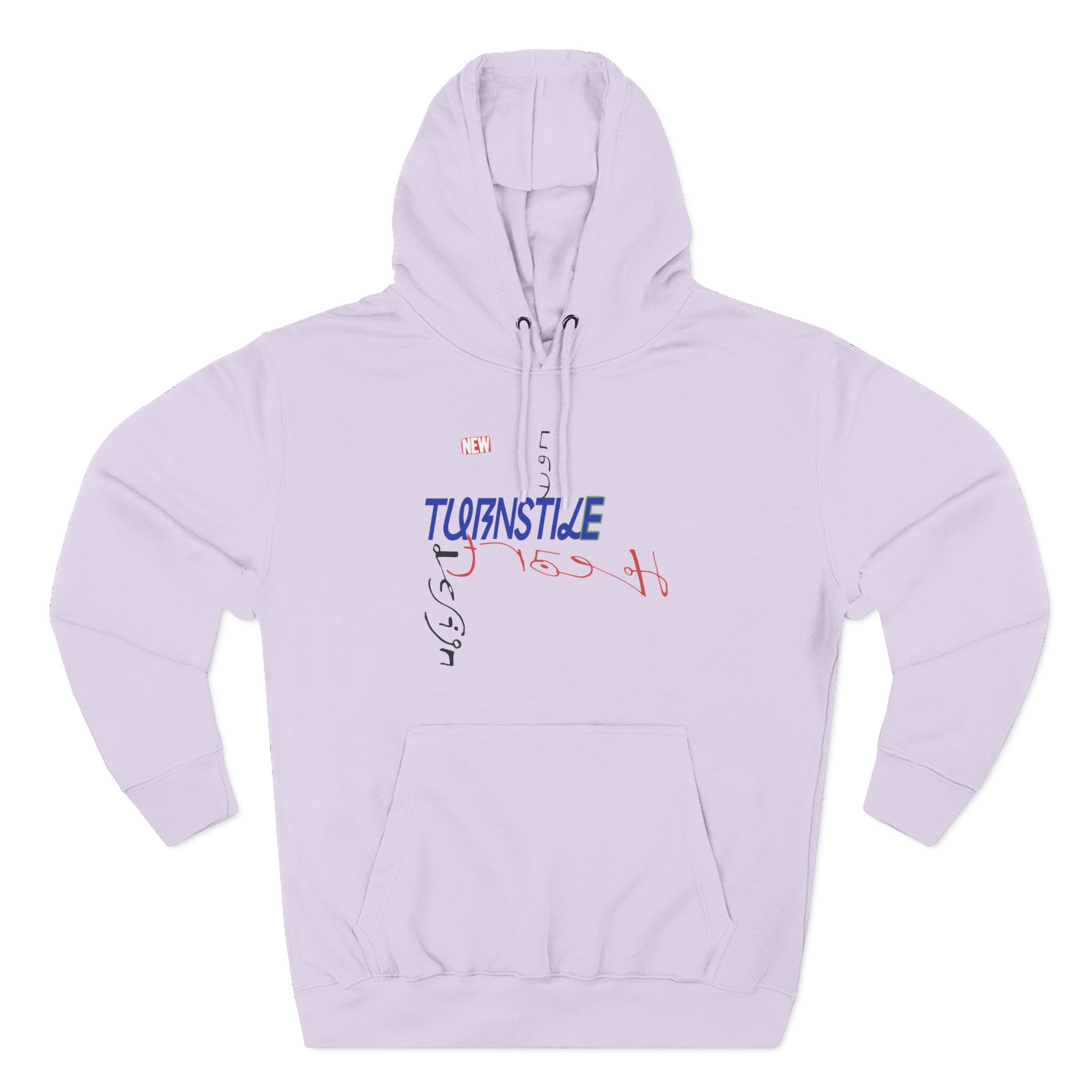 Turnstile New Heart Design Three-Panel Fleece Hoodie