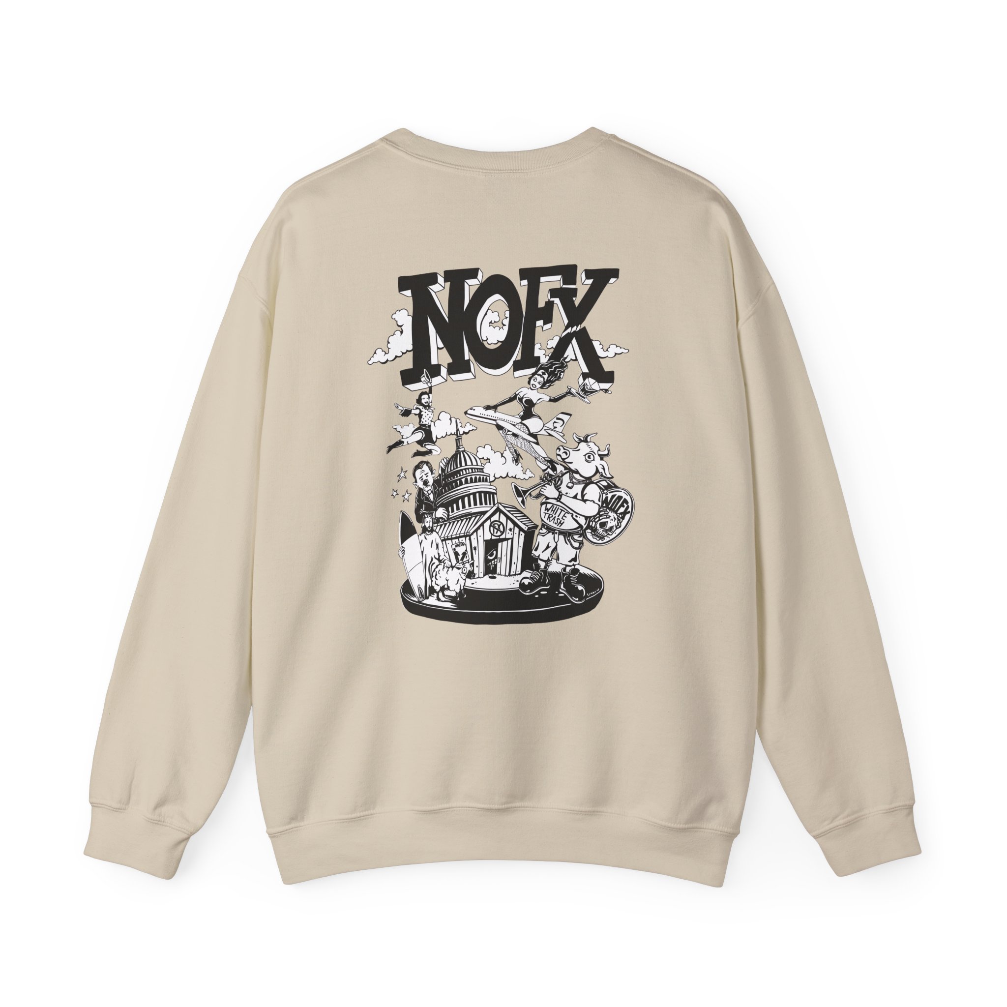 Nofx Allbums Unisex Heavy Blendâ„¢ Crewneck Sweatshirt