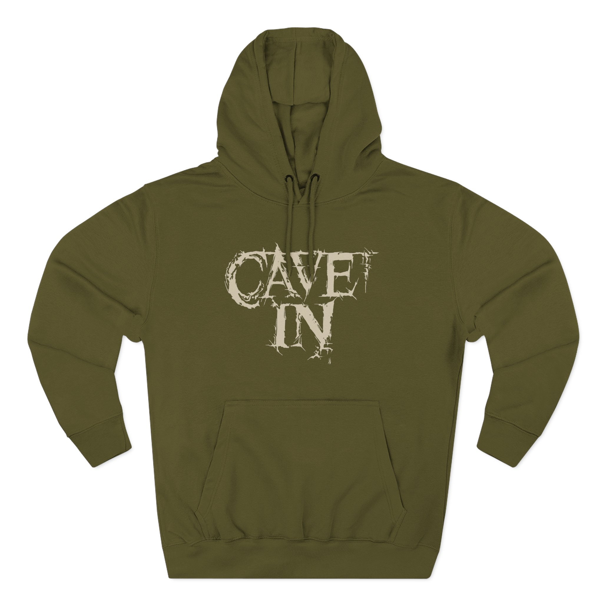 Cave in Logo & Satellite Three-Panel Fleece Hoodie