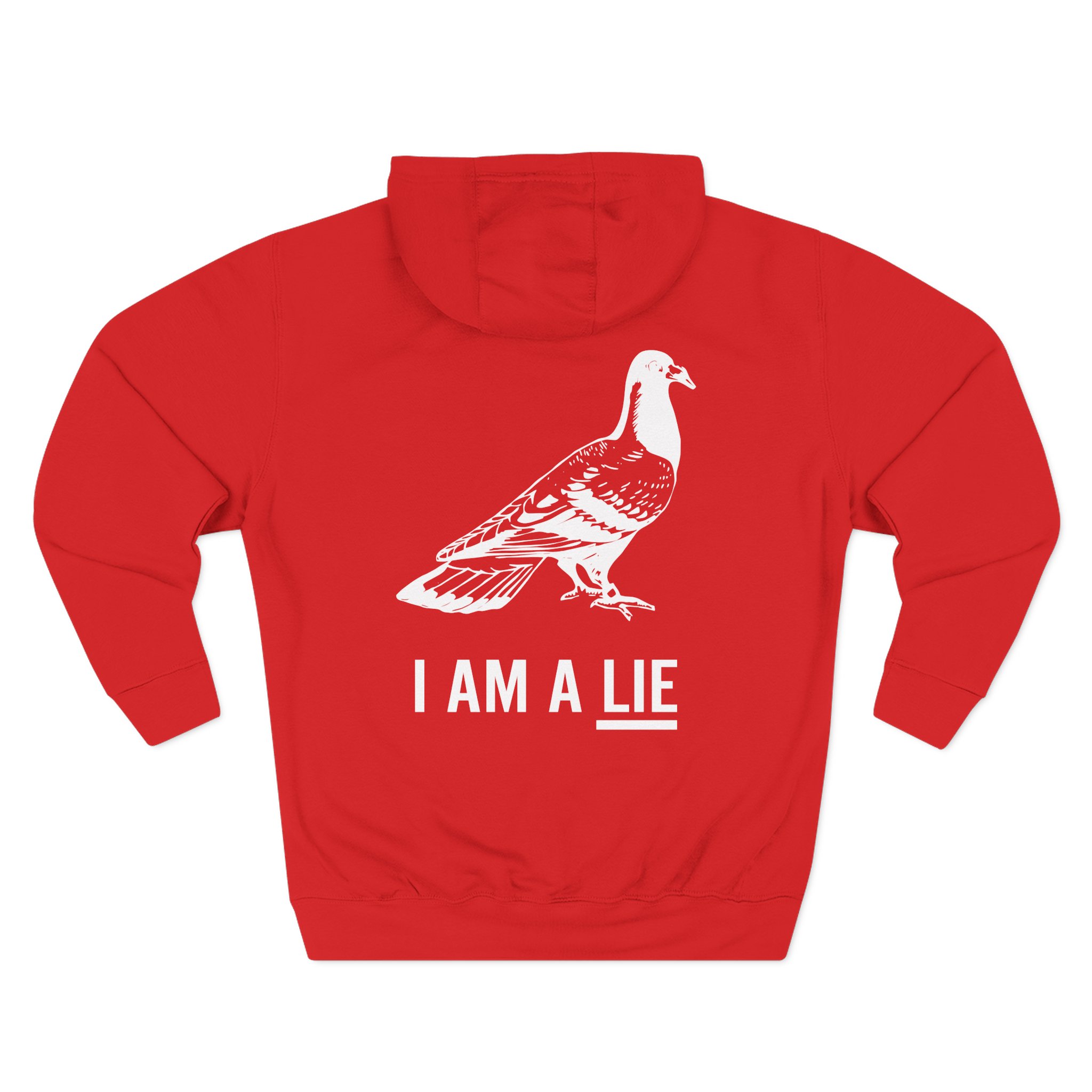 Birds Arent Real I am a Lie Three-Panel Fleece Hoodie