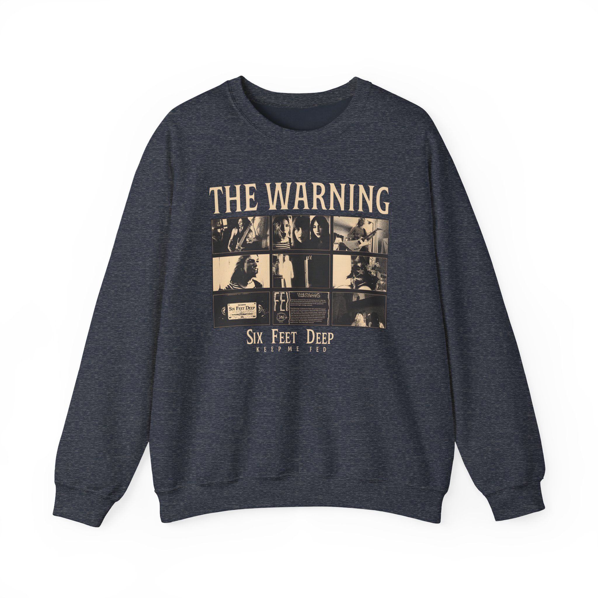 The Warning Six Feet Deep Unisex Heavy Blendâ„¢ Crewneck Sweatshirt