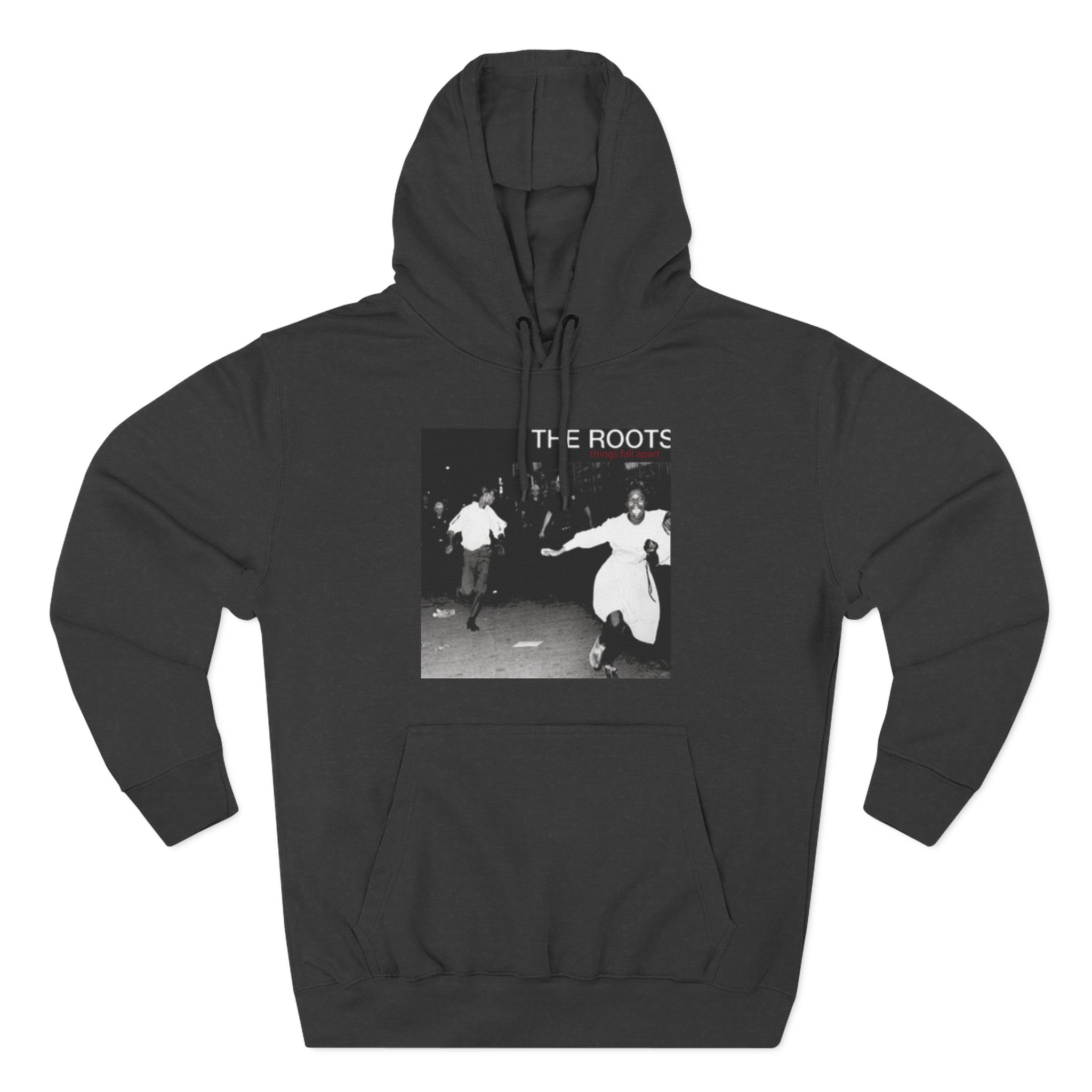 The Roots Things Fall Apart Album Cover Three-Panel Fleece Hoodie