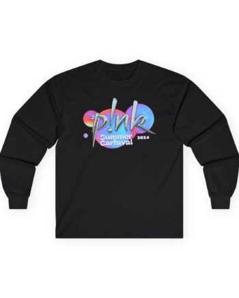 P!nk Split Tie Dye Unisex Ultra Cotton Long Sleeve Tee
