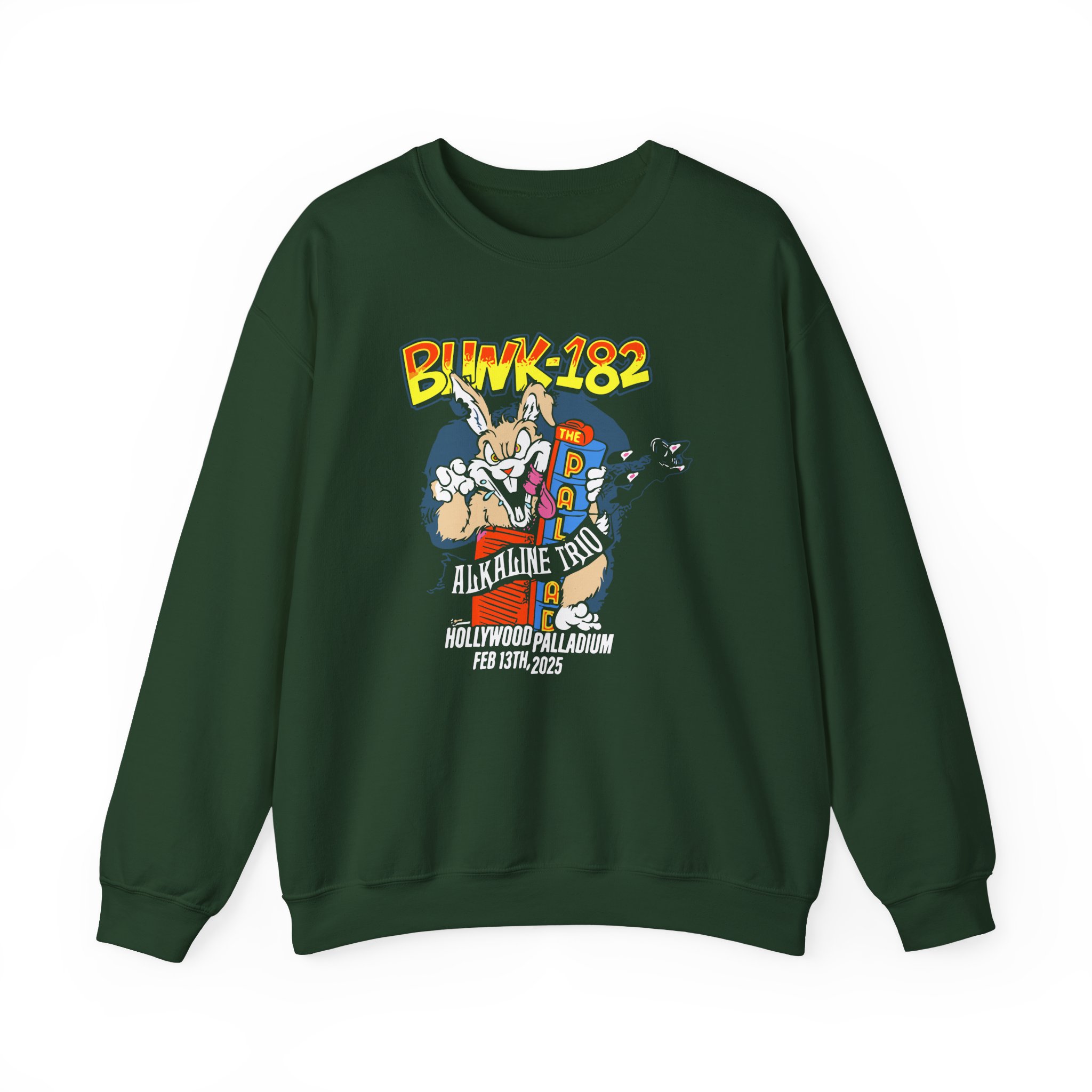 Blink 182 La Fire Aid Unisex Heavy Blendâ„¢ Crewneck Sweatshirt