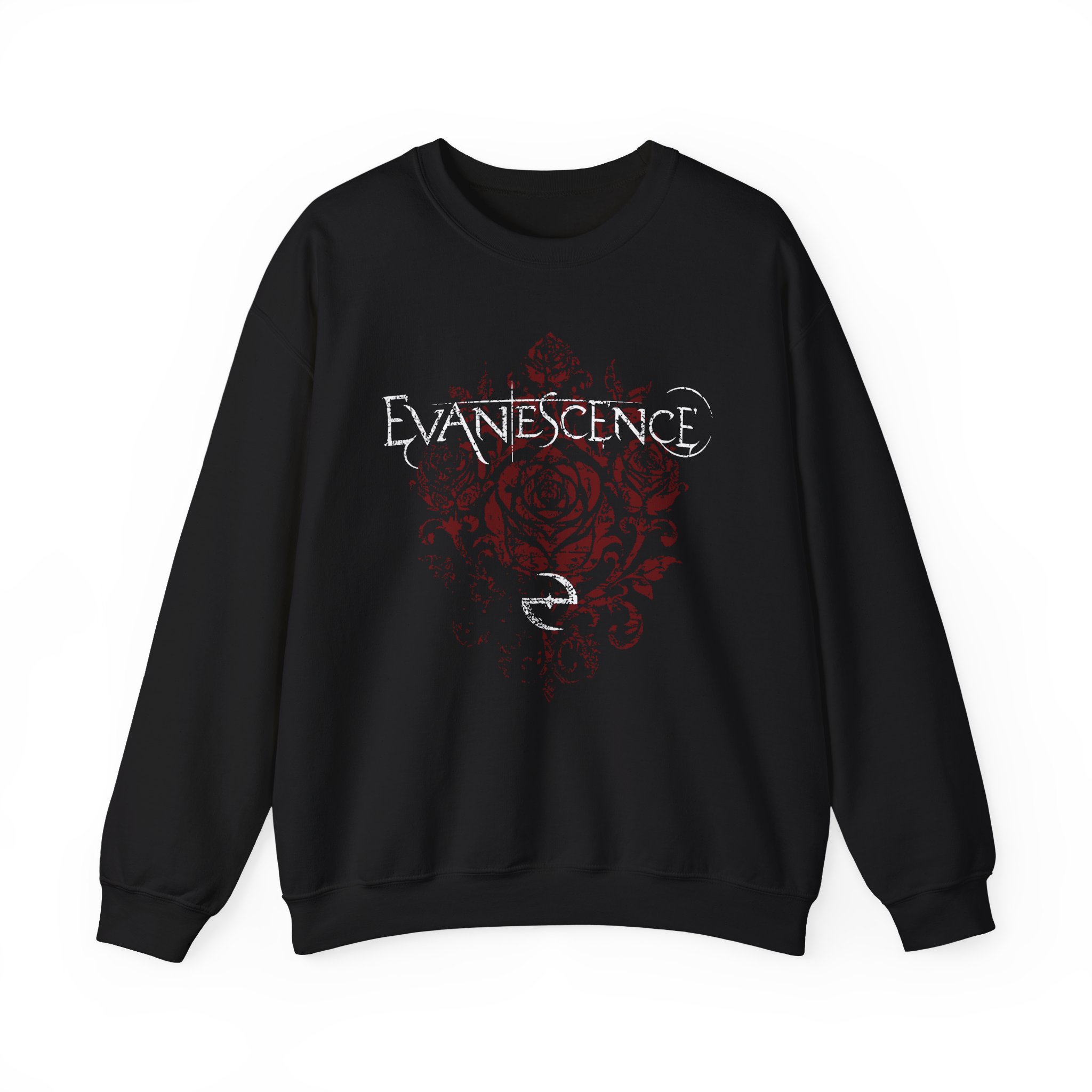 Evanescence Rose Logo Unisex Heavy Blendâ„¢ Crewneck Sweatshirt
