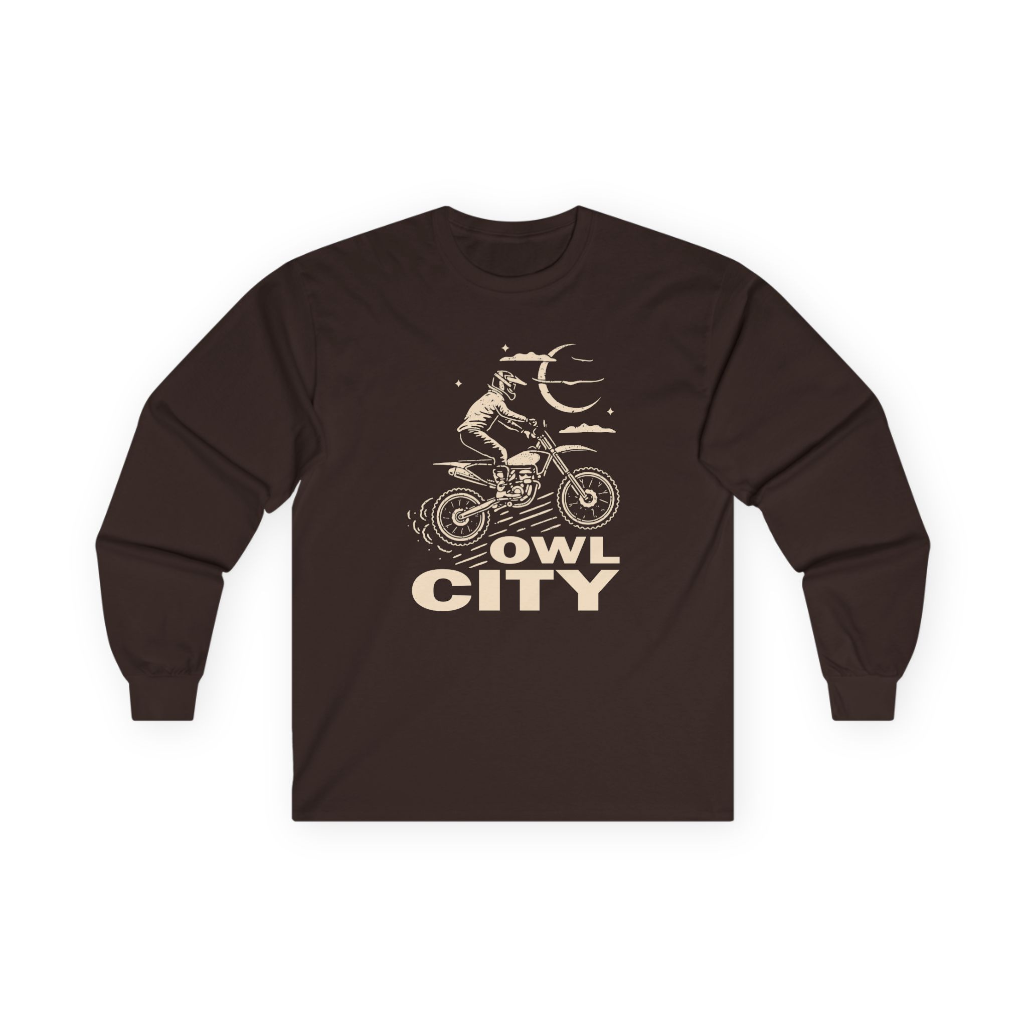 Owl City Motorcycle Puff Unisex Ultra Cotton Long Sleeve Tee