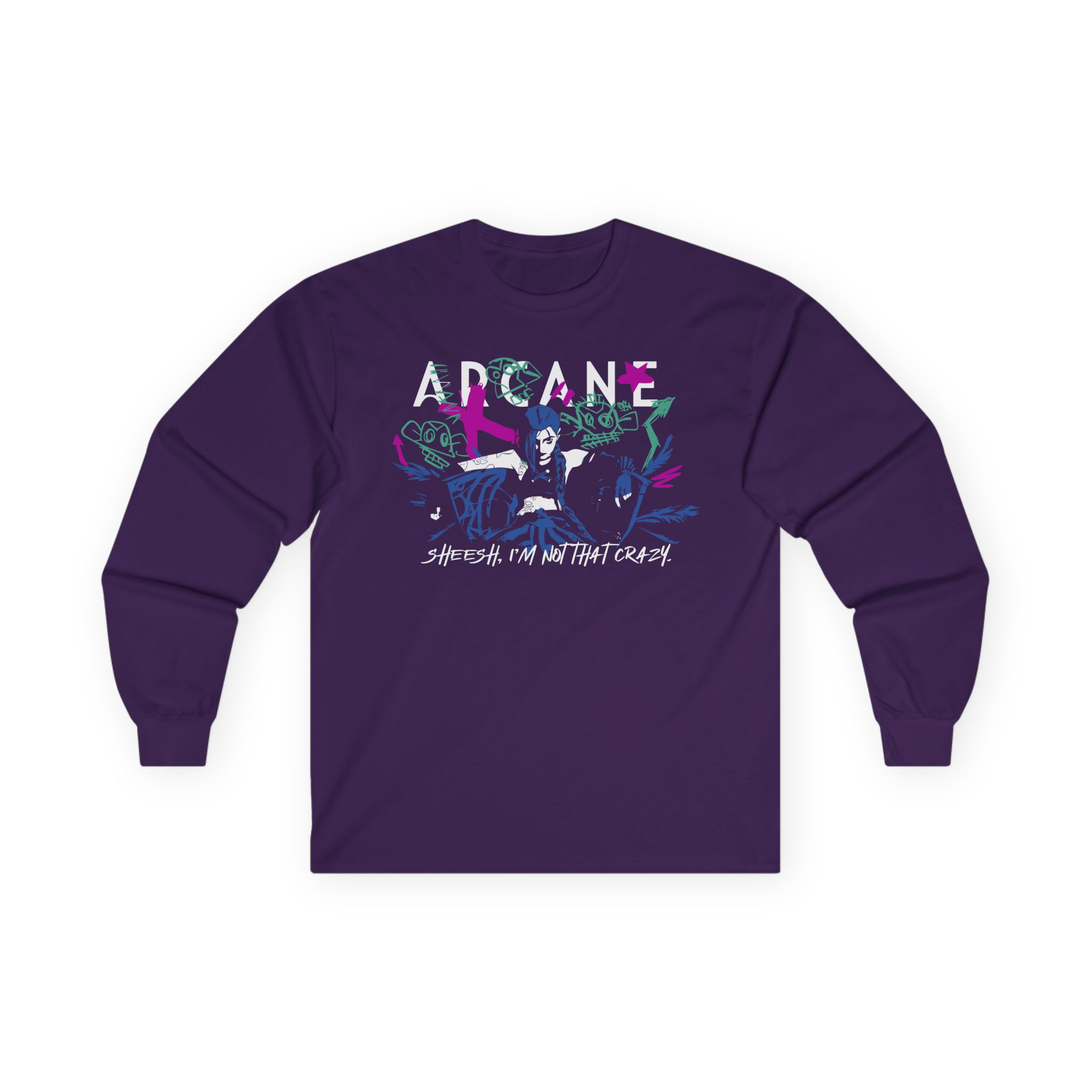 Jinx Arcane Unisex Ultra Cotton Long Sleeve Tee