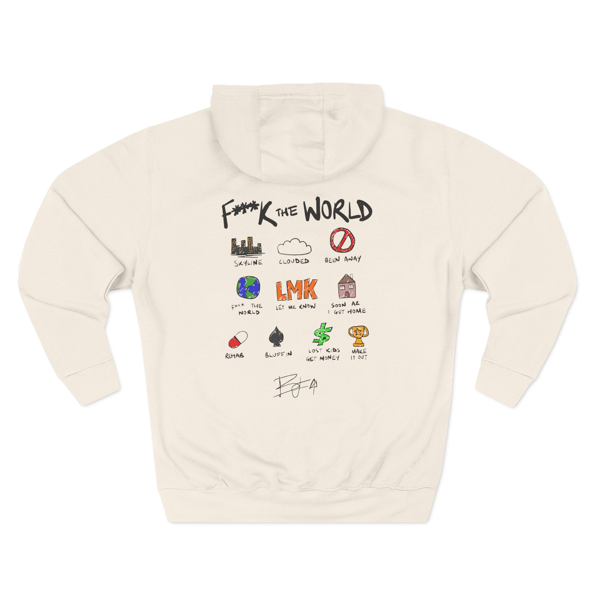 Brent Faiyaz Ftw Notebook Three-Panel Fleece Hoodie