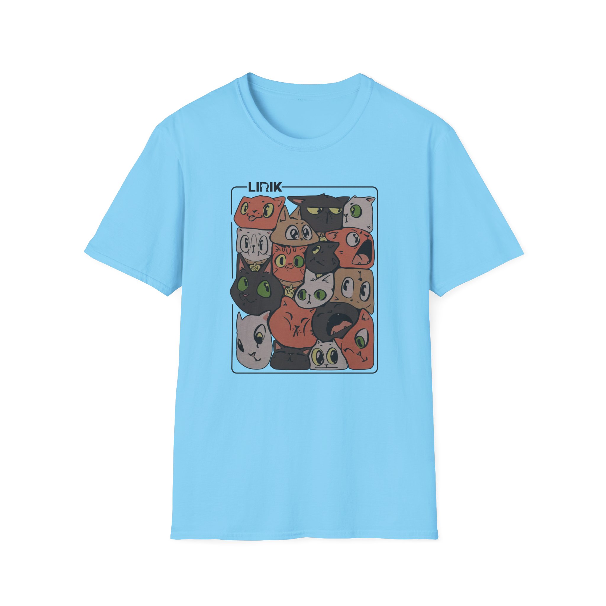 Lirik Squished Cat Jar Unisex Softstyle T-Shirt