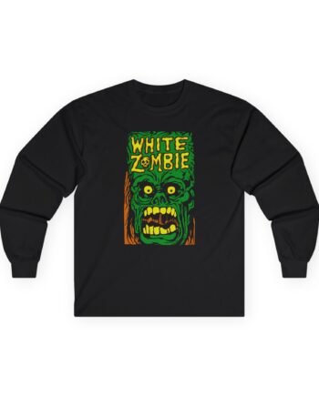 White Zombie Monster Yell Unisex Ultra Cotton Long Sleeve Tee