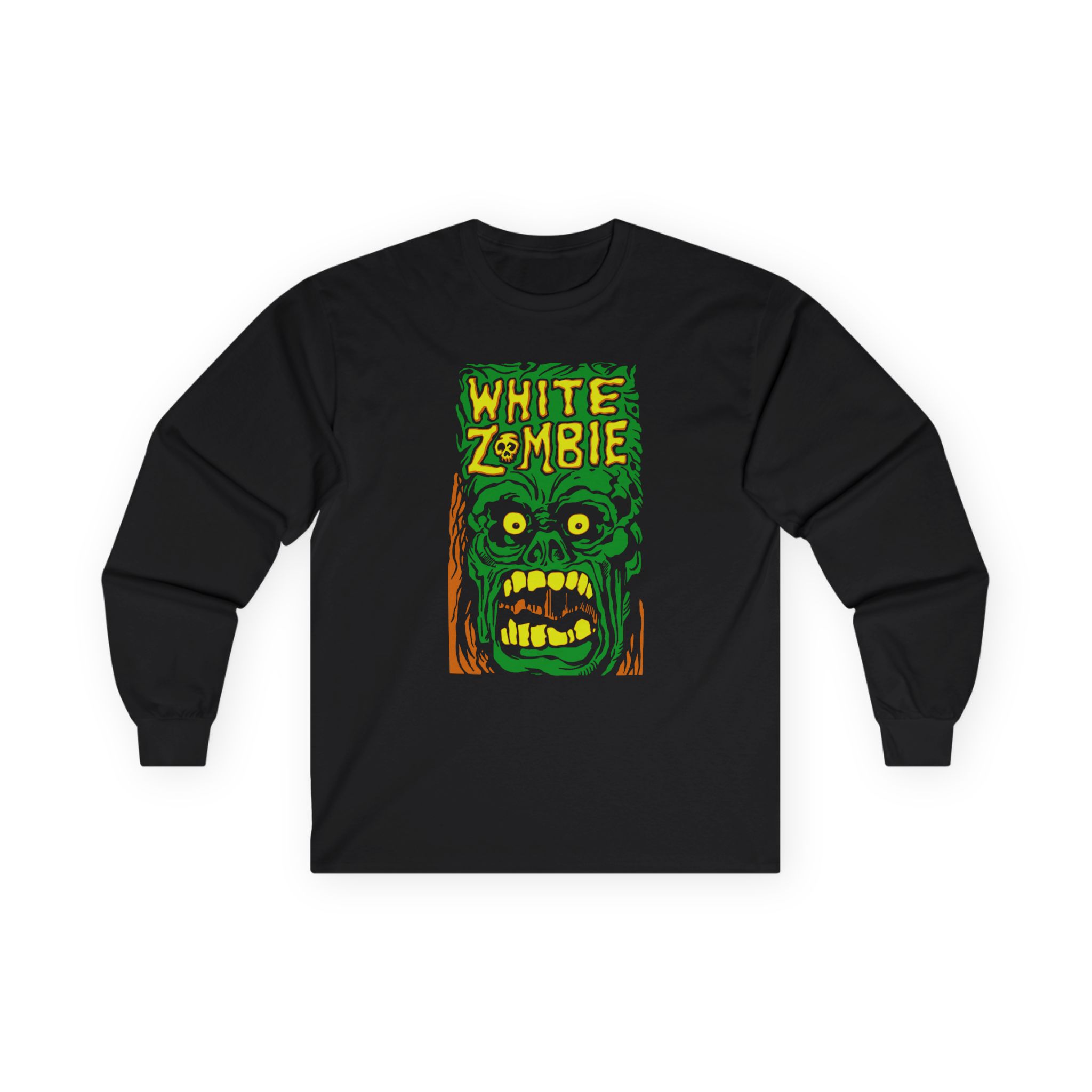 White Zombie Monster Yell Unisex Ultra Cotton Long Sleeve Tee