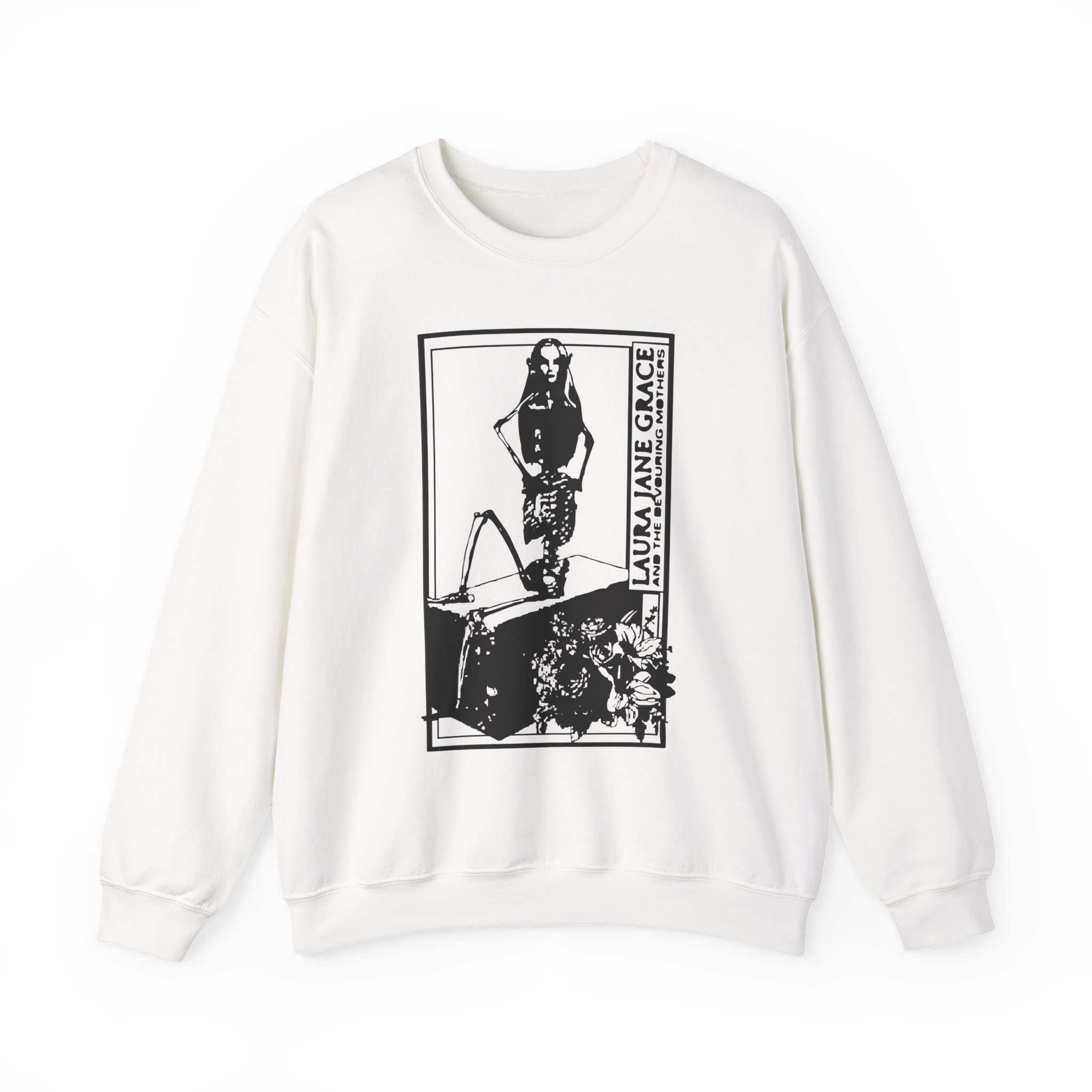 Laura Jane Heads Up Unisex Heavy Blendâ„¢ Crewneck Sweatshirt