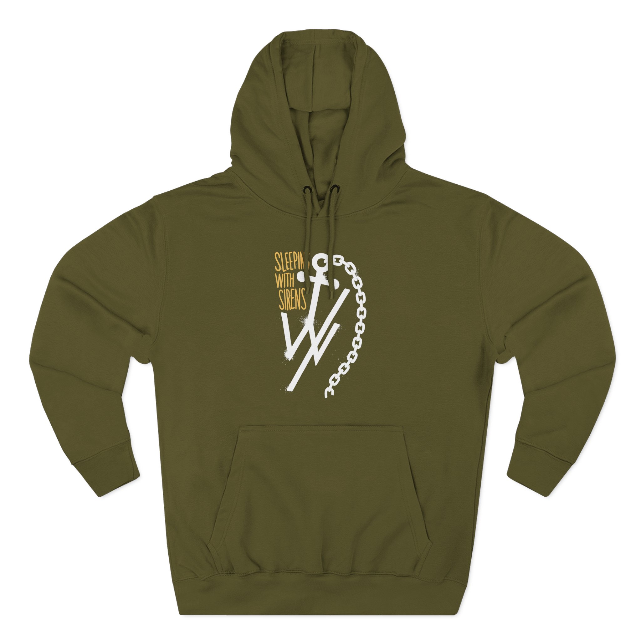 Sleeping With Sirens Anchor Chain Three-Panel Fleece Hoodie