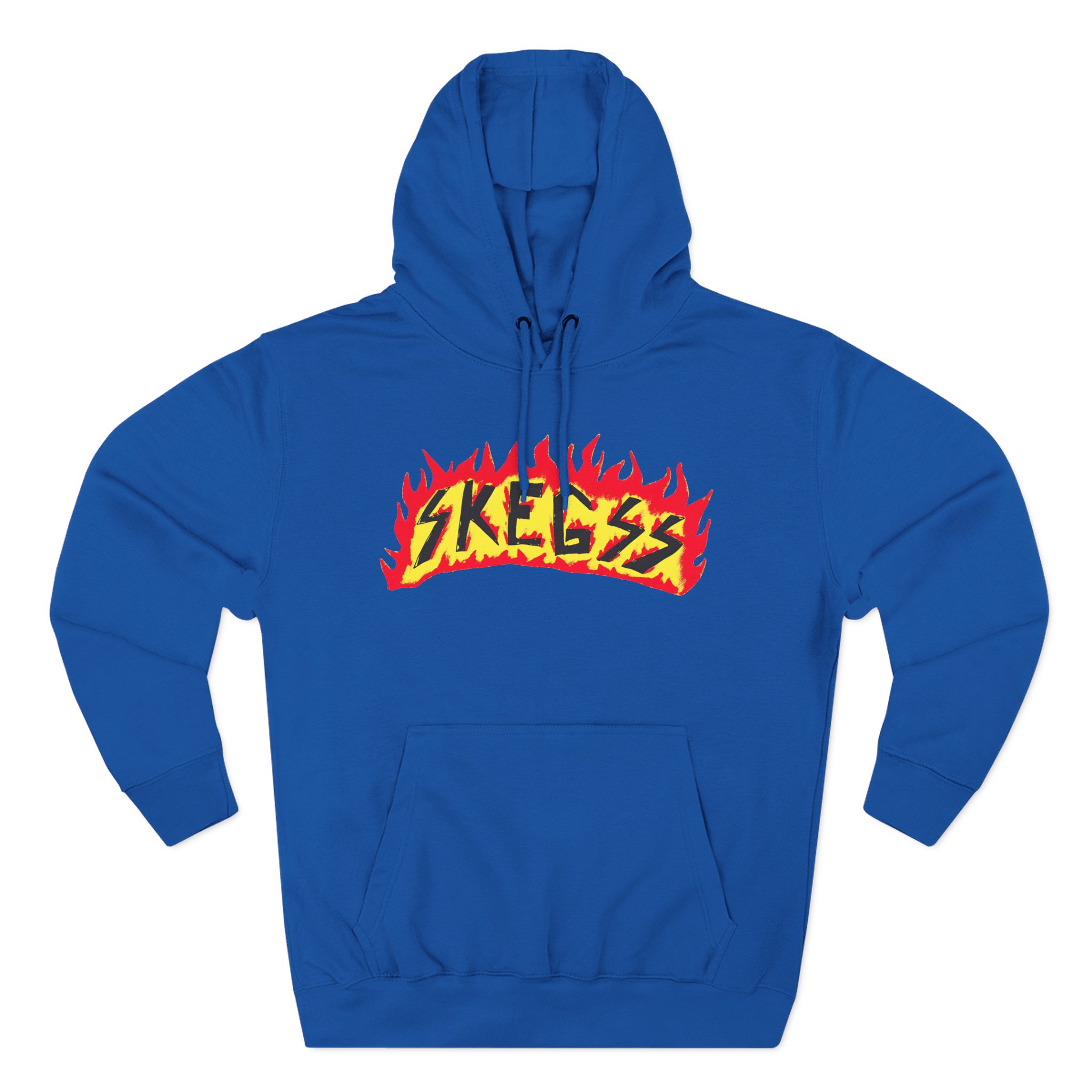 Skegss Flame Logo Three-Panel Fleece Hoodie