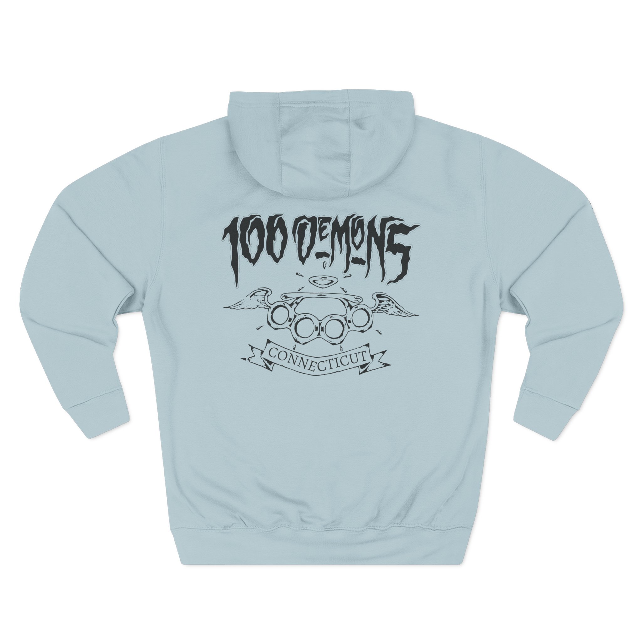 100 Demons Connecticut Hardcore Three-Panel Fleece Hoodie