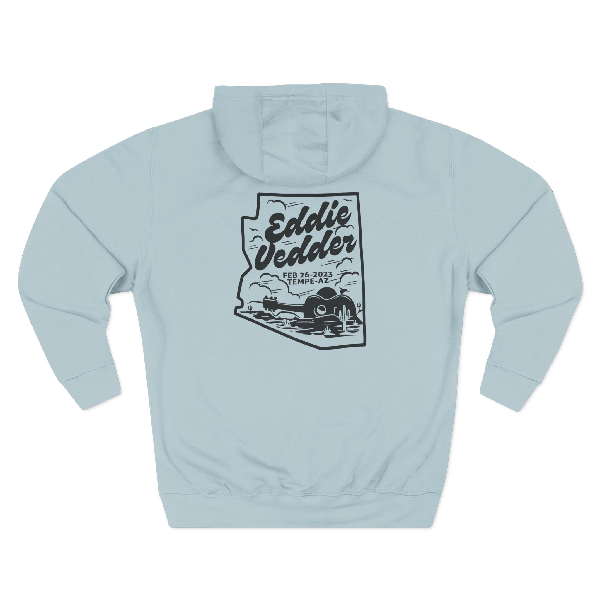 Eddie Vedder AZ Map Three-Panel Fleece Hoodie